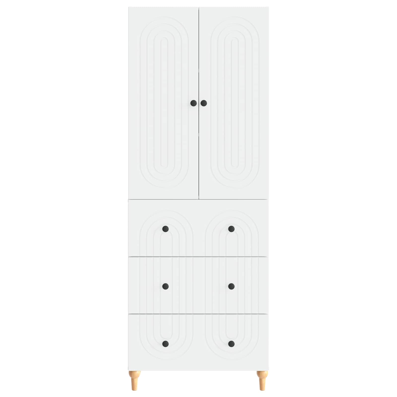 Cabinet Set 2 pcs 66 x 34.5 x 90 cm Engineered Wood