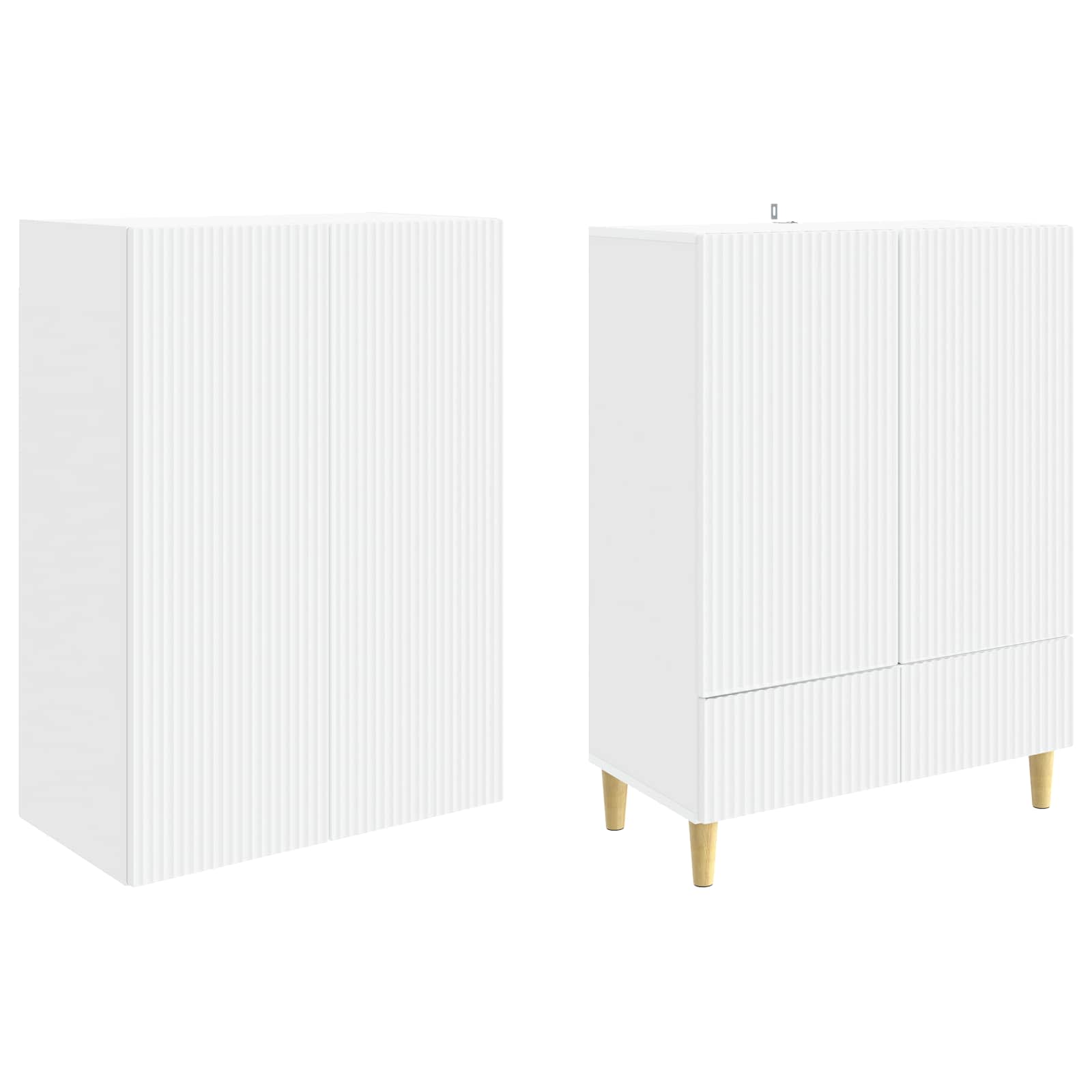 Cabinet Set 2 pcs 66 x 34.5 x 95 cm Engineered Wood