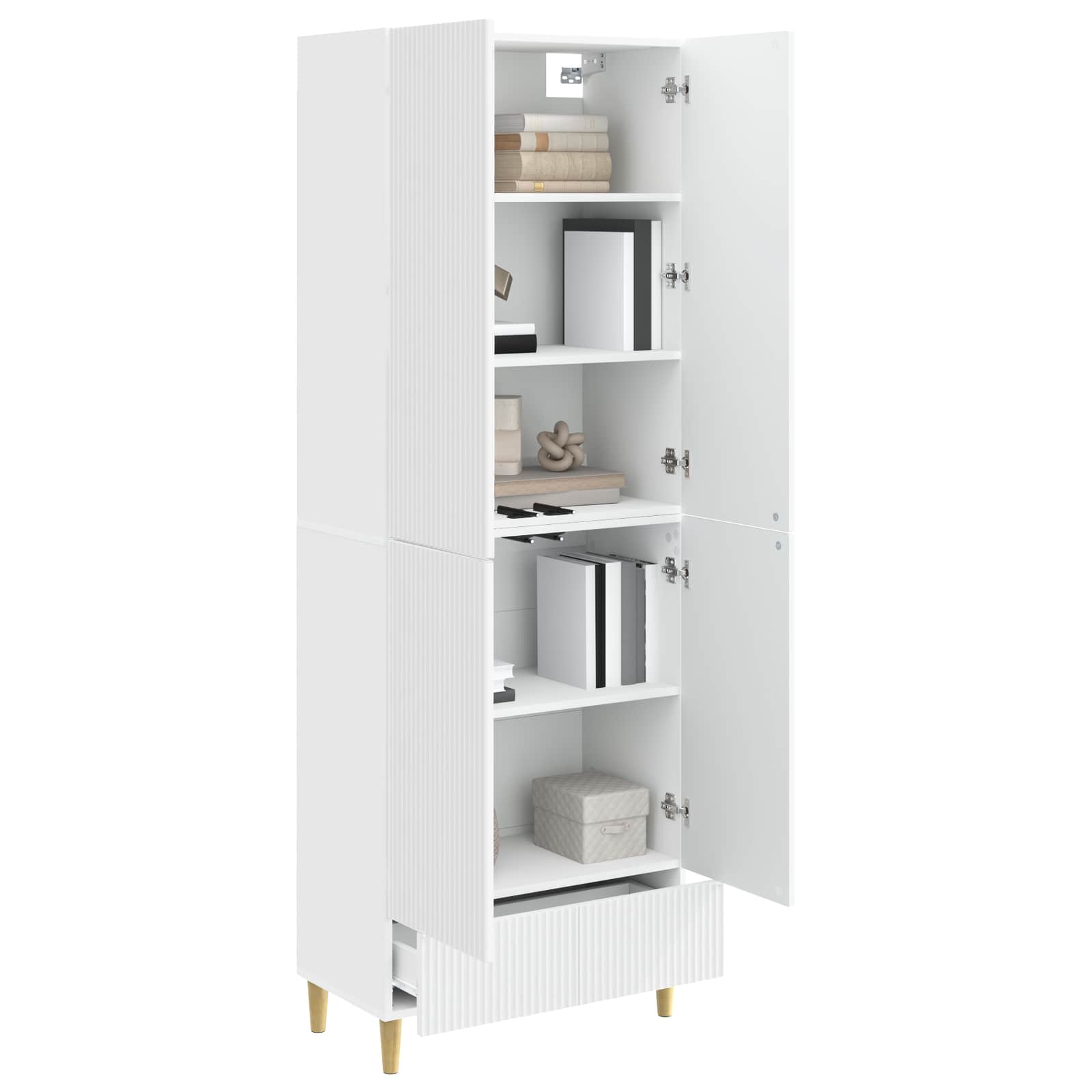 Cabinet Set 2 pcs 66 x 34.5 x 95 cm Engineered Wood