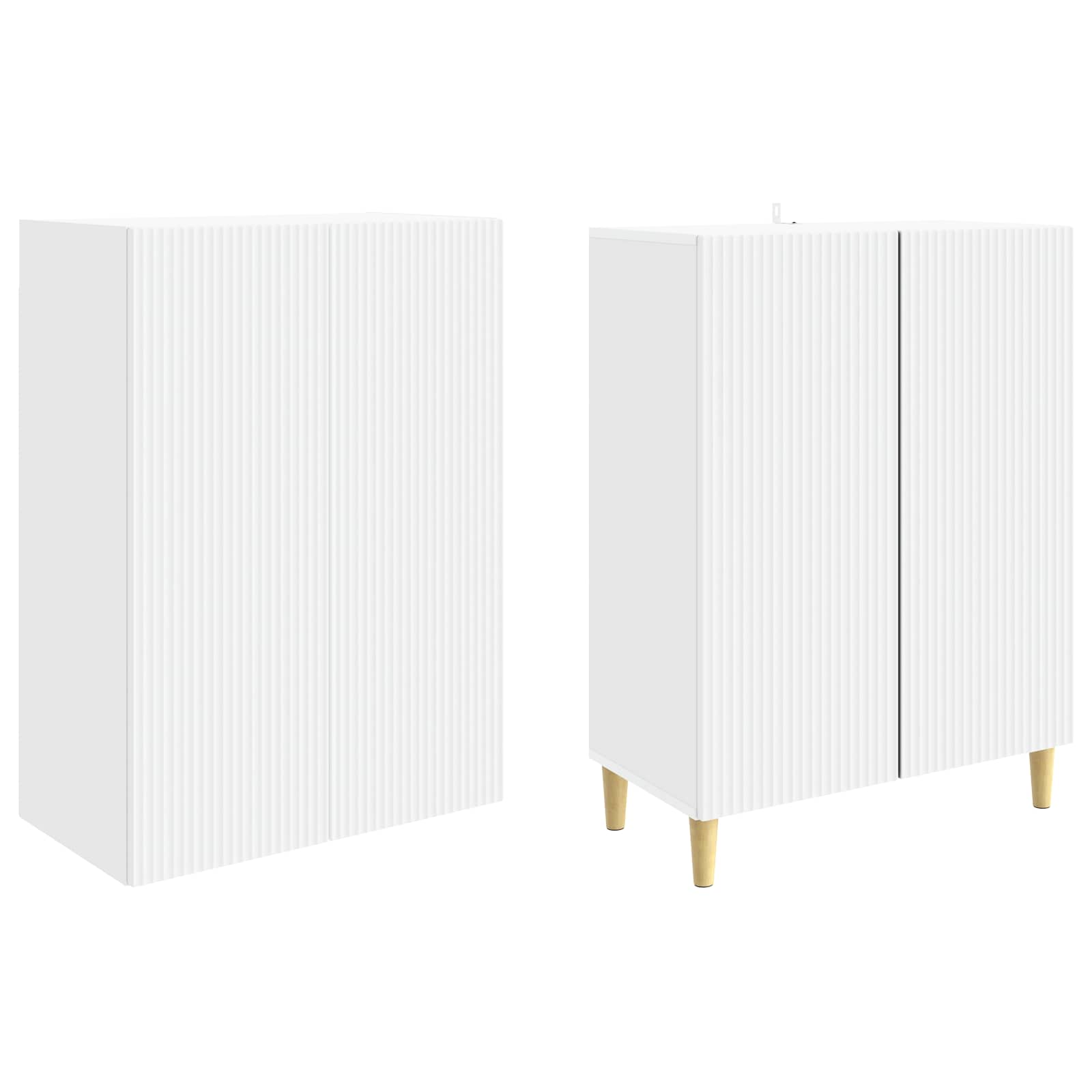 Cabinet Set 2 pcs 66 x 34.5 x 90 cm Engineered Wood
