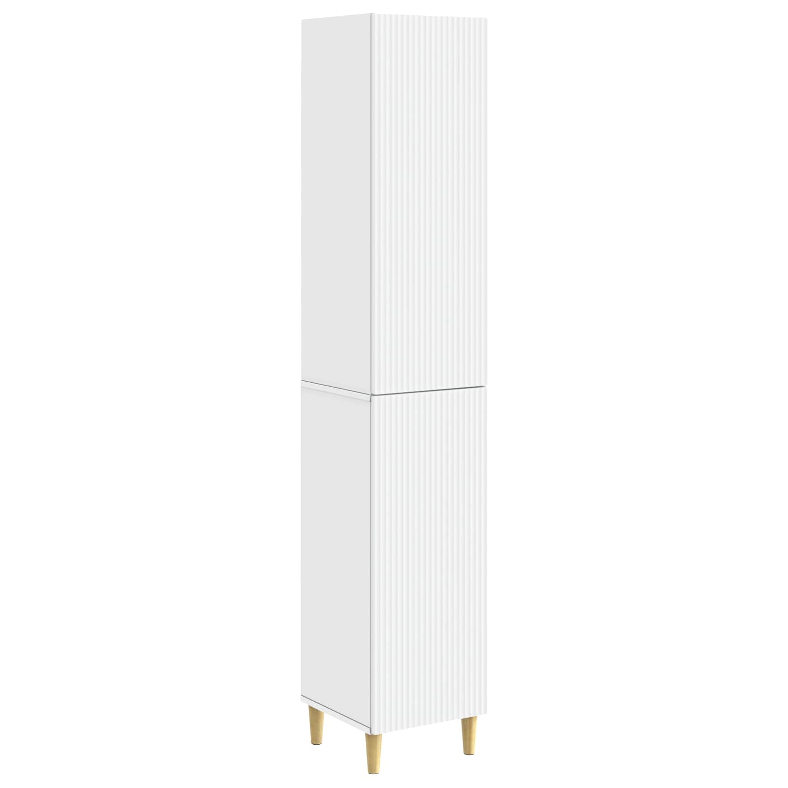 Cabinet Set 2 pcs White 33 x 34.5 x 90 cm Engineered Wood
