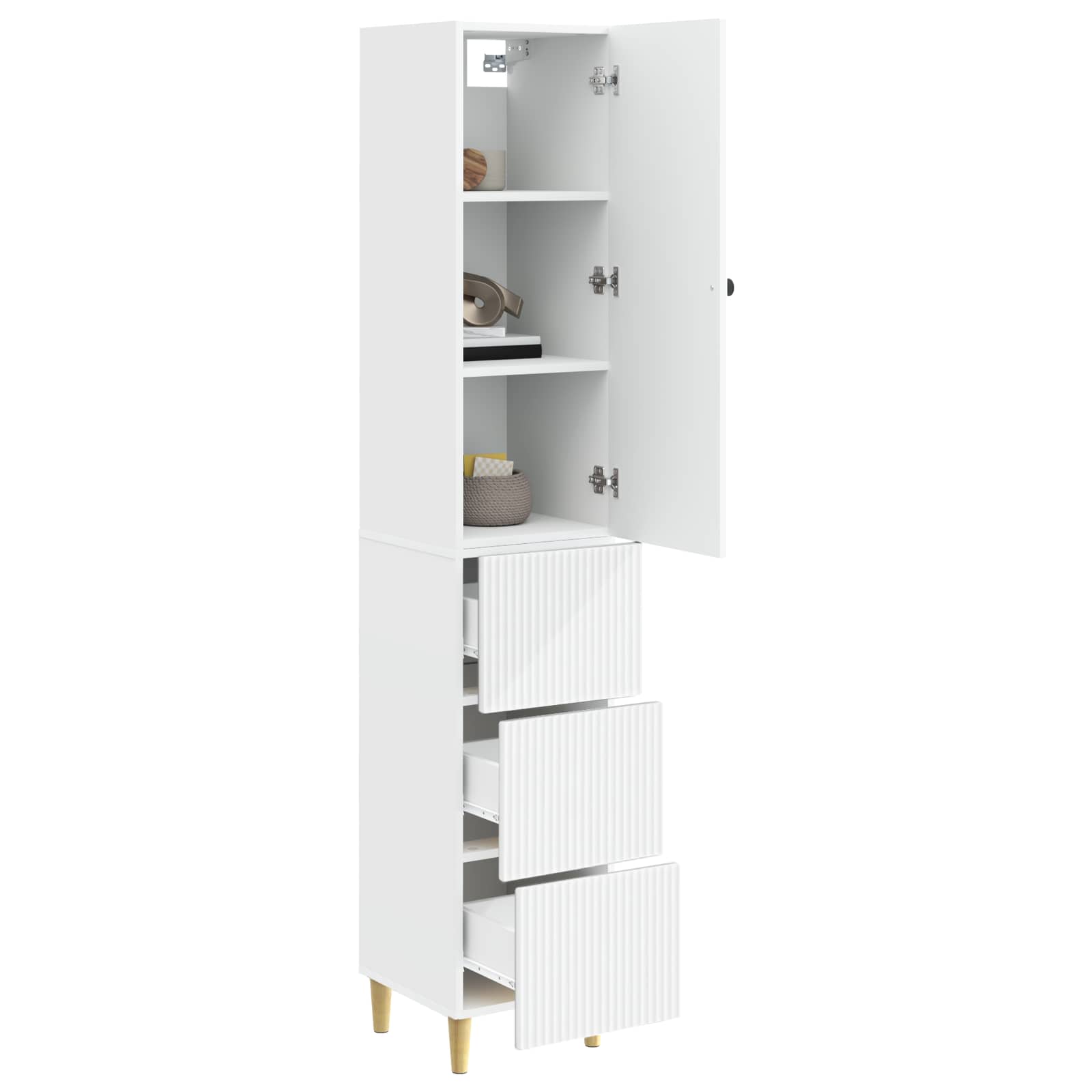 Cabinet Set 2 pcs 33 x 34.5 x 90 cm Engineered Wood