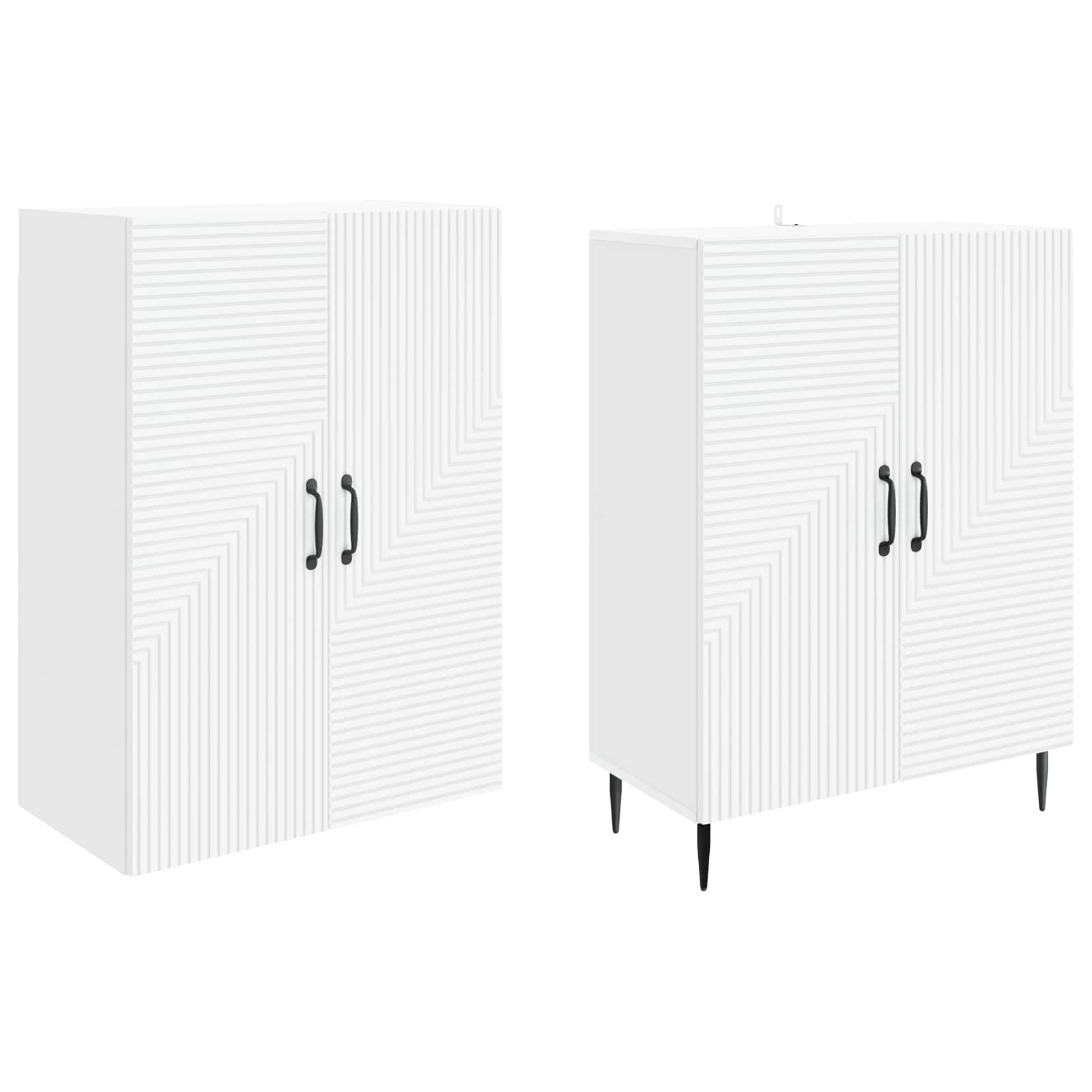 Cabinet Set 2 pcs 66 x 34.5 x 89.5 cm Engineered Wood