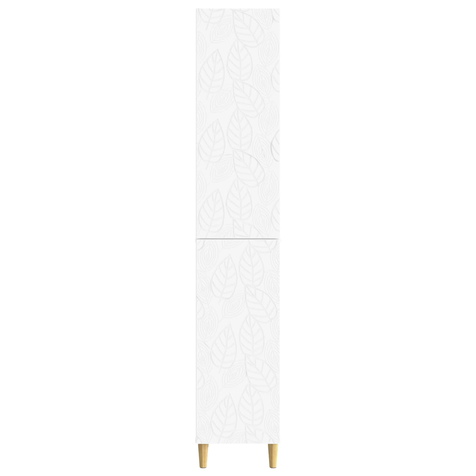 Cabinet Set 2 pcs White Engineered Wood