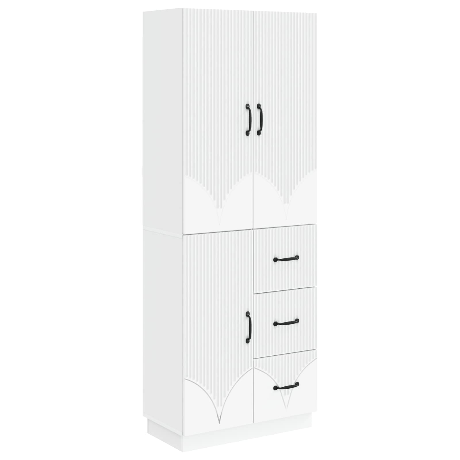 Cabinet Set 2 pcs Engineered Wood