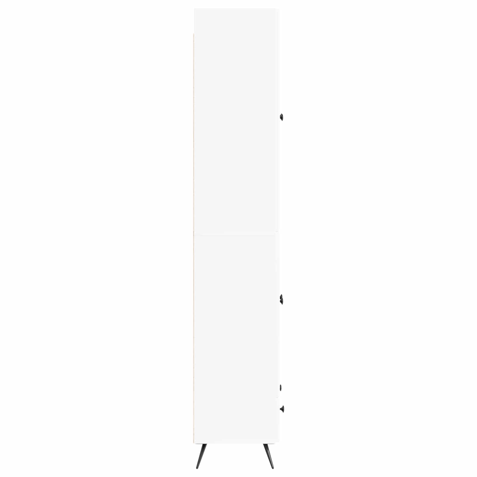 Cabinet Set 2 pcs White Engineered Wood