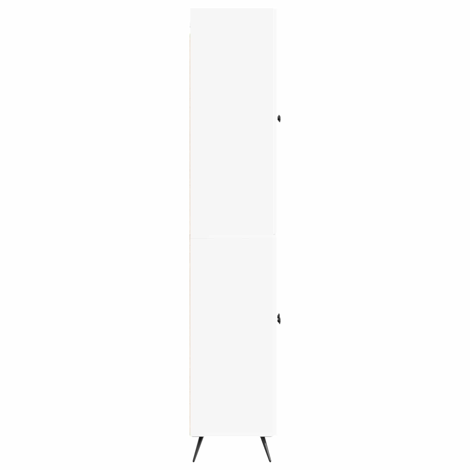 Cabinet Set 2 pcs White Engineered Wood