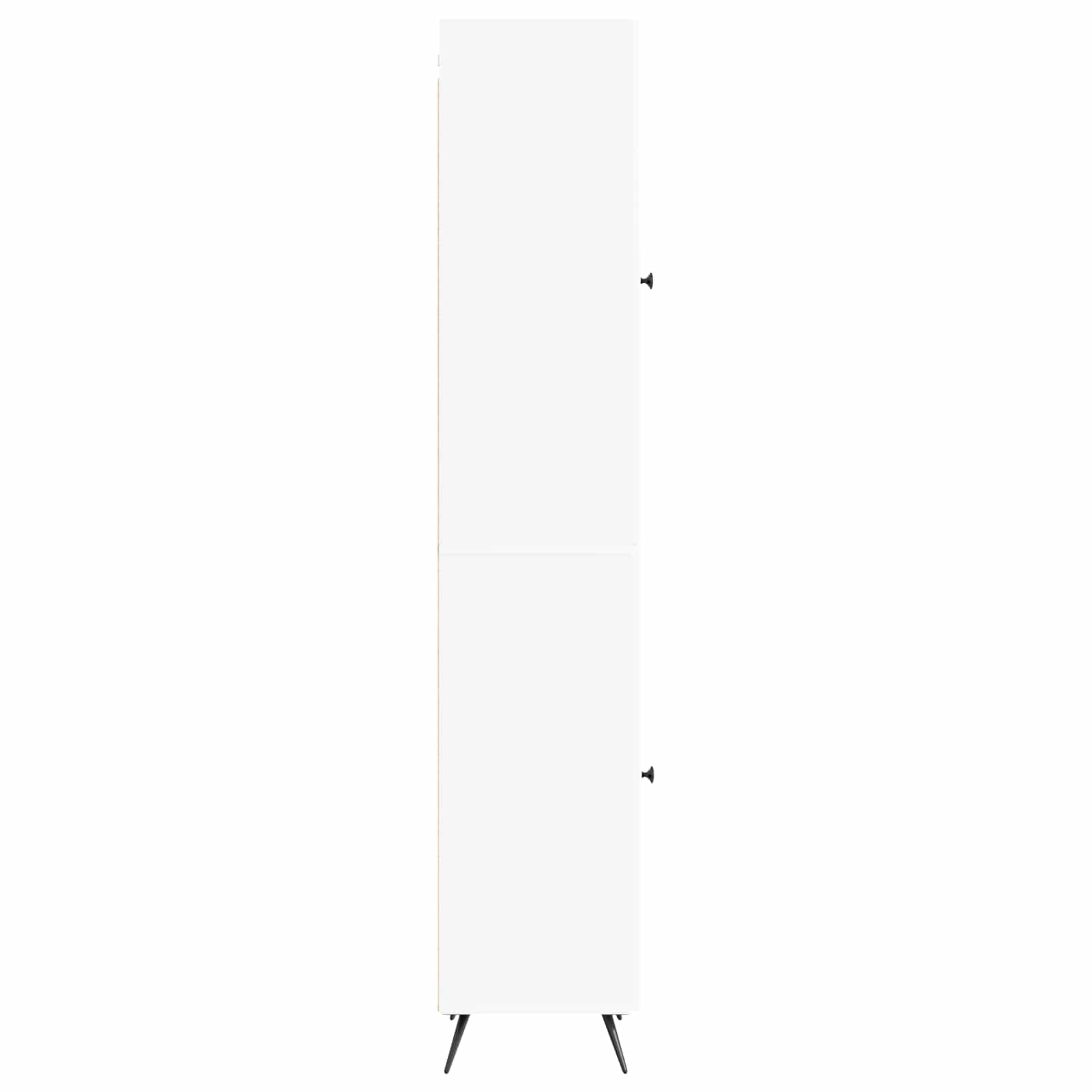 Cabinet Set 2 pcs White Engineered Wood