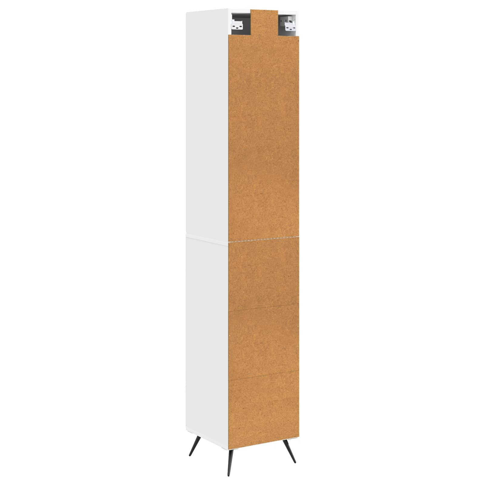 Cabinet Set 2 pcs White 34.5 x 34.5 x 90 cm Engineered Wood