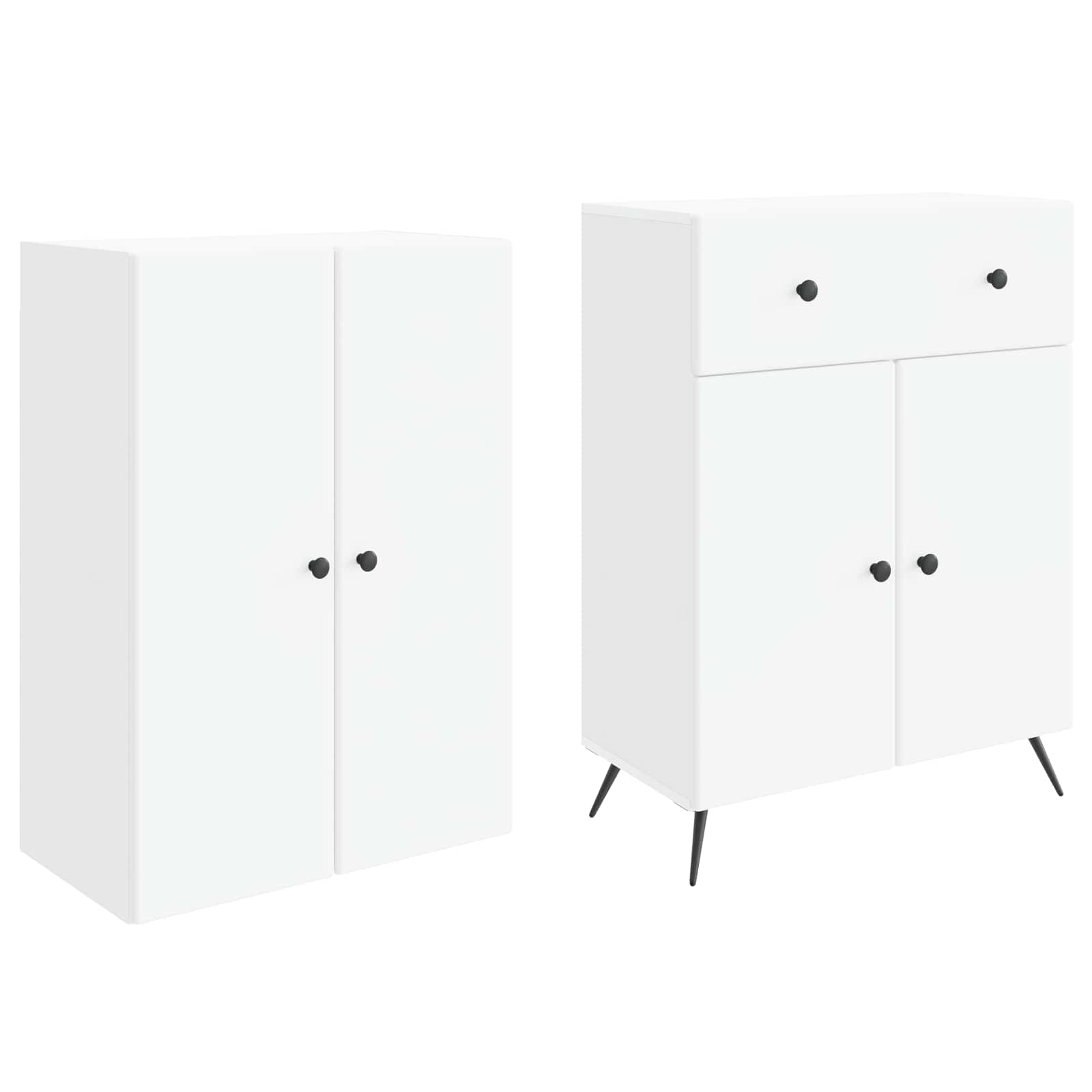 2 pcs White