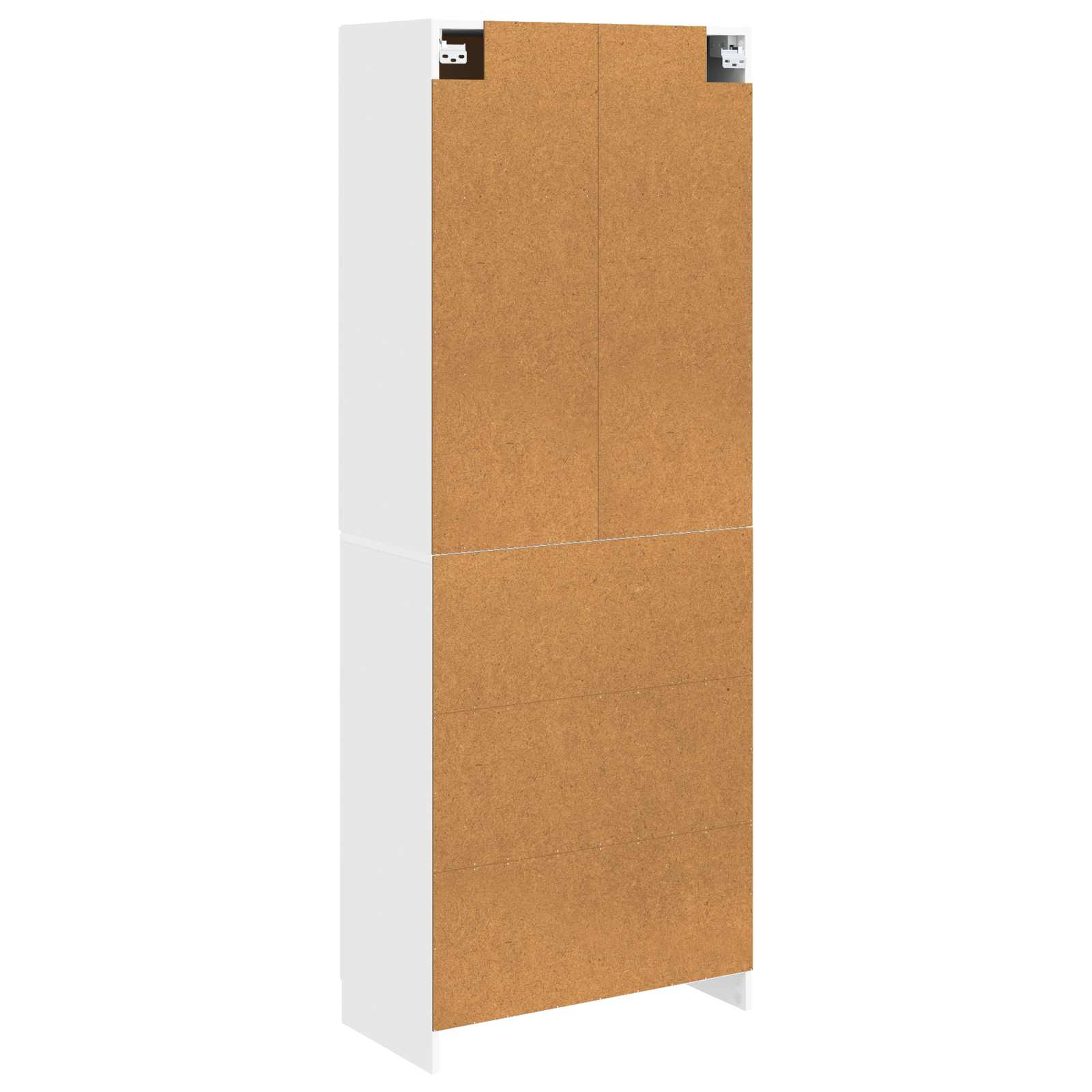 Cabinet Set 2 pcs White Engineered Wood
