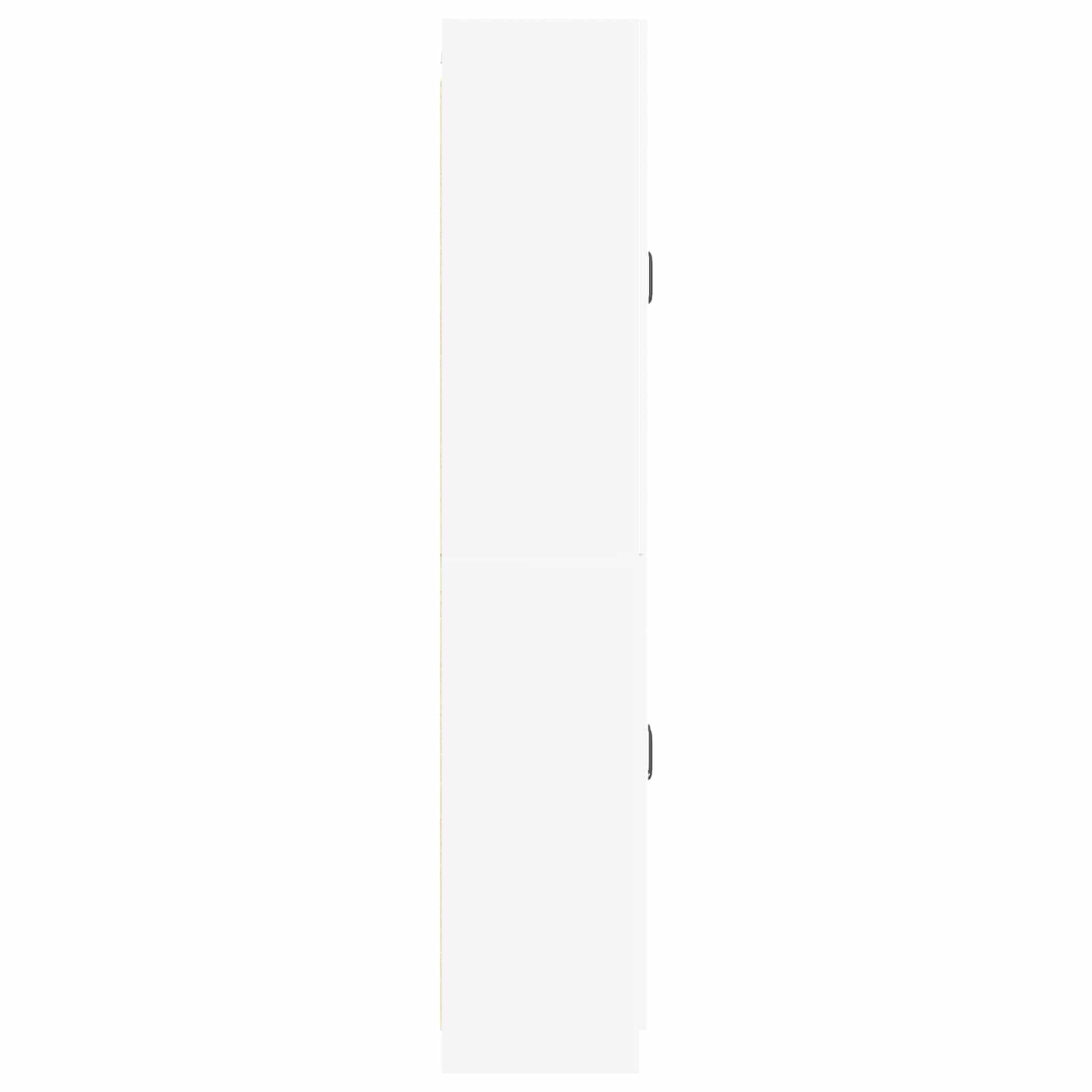 Cabinet Set 2 pcs White Engineered Wood