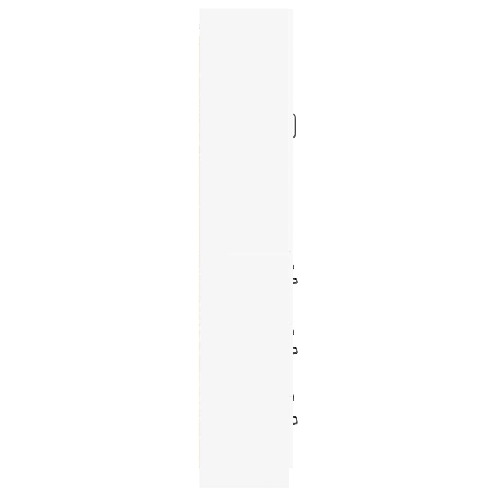 Cabinet Set 2 pcs 66 x 34.5 x 87 cm Engineered Wood White