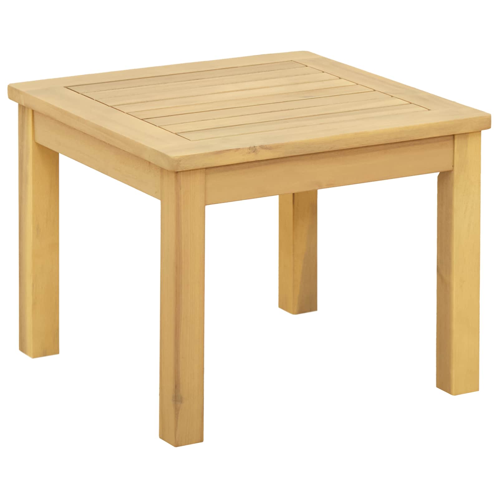 Coffee Table Light acacia 45 x 45 x 36 cm Solid Acacia Wood