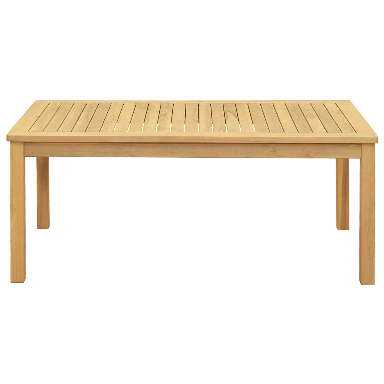 Coffee Table Light acacia 110 x 60 x 45 cm Solid Acacia Wood