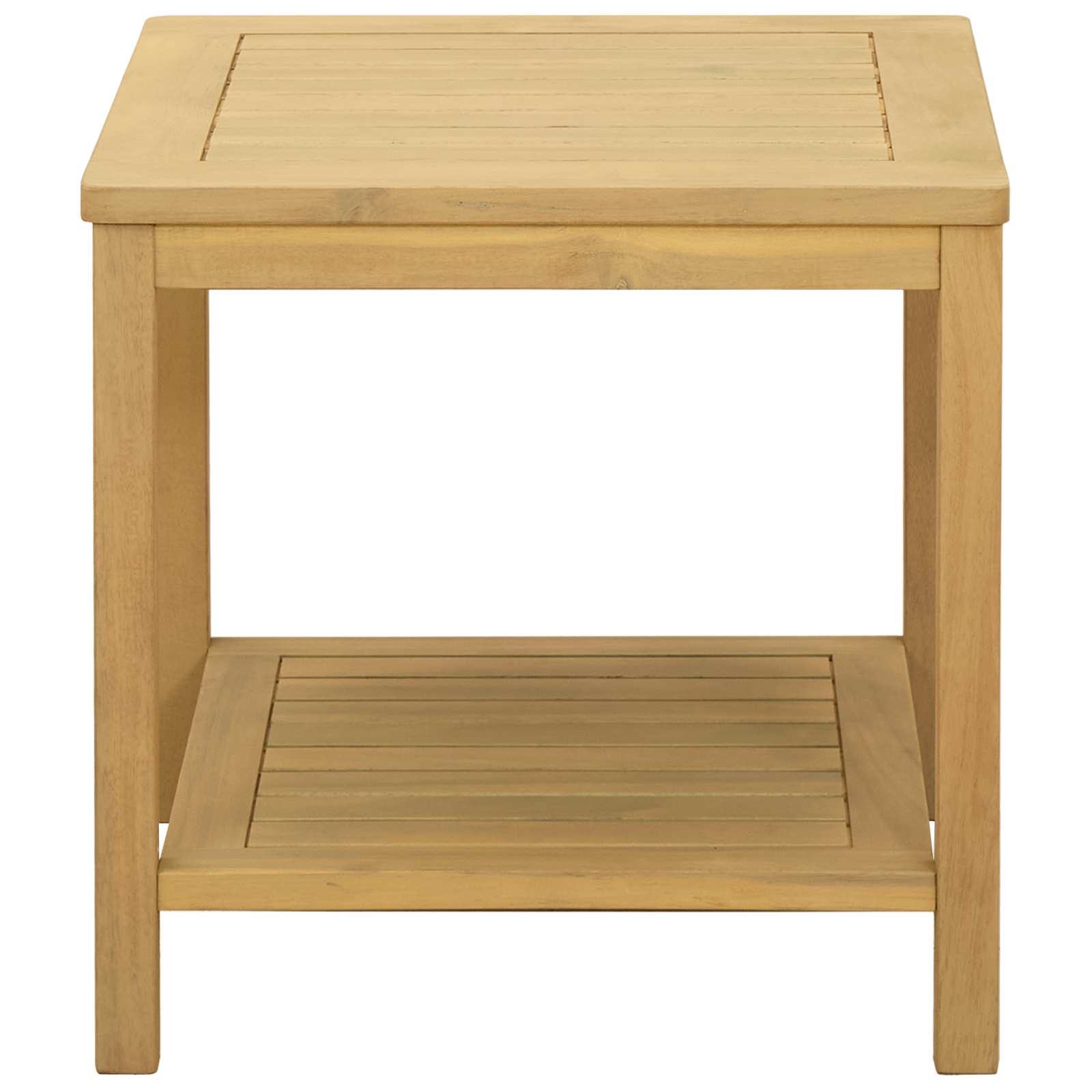 Side Table Oil Natural 45 x 45 x 45 cm Solid Acacia Wood