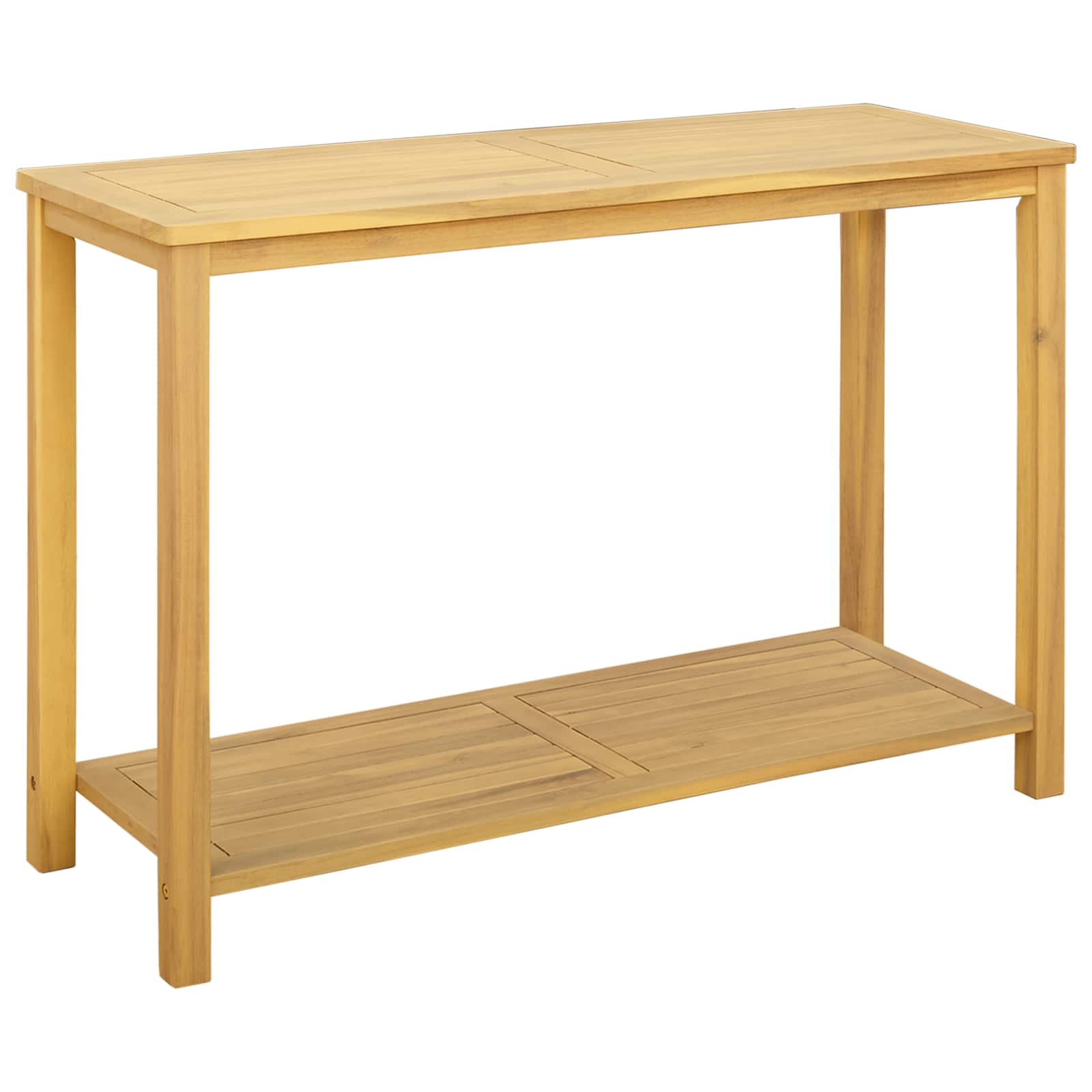 Garden Console Table Light acacia 110 x 40 x 75 cm
