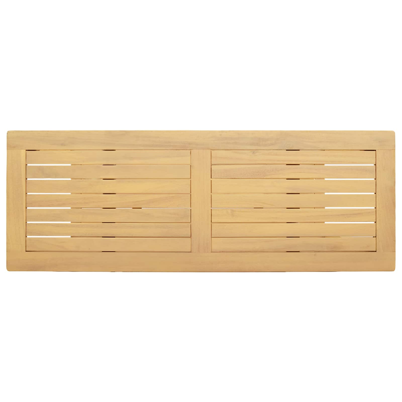 Garden Console Table Light acacia 110 x 40 x 75 cm