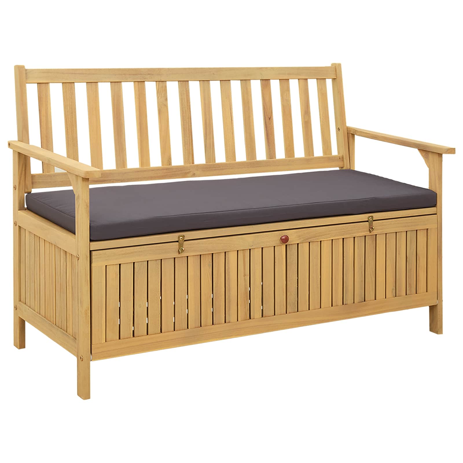 Storage Bench with Cushion with Storage 120 x 63 x 84 cm