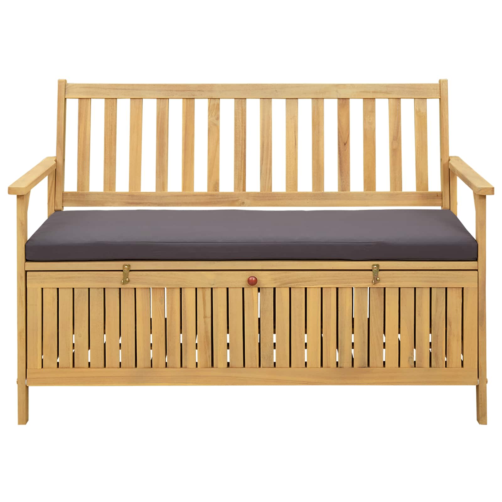 Storage Bench with Cushion with Storage 120 x 63 x 84 cm