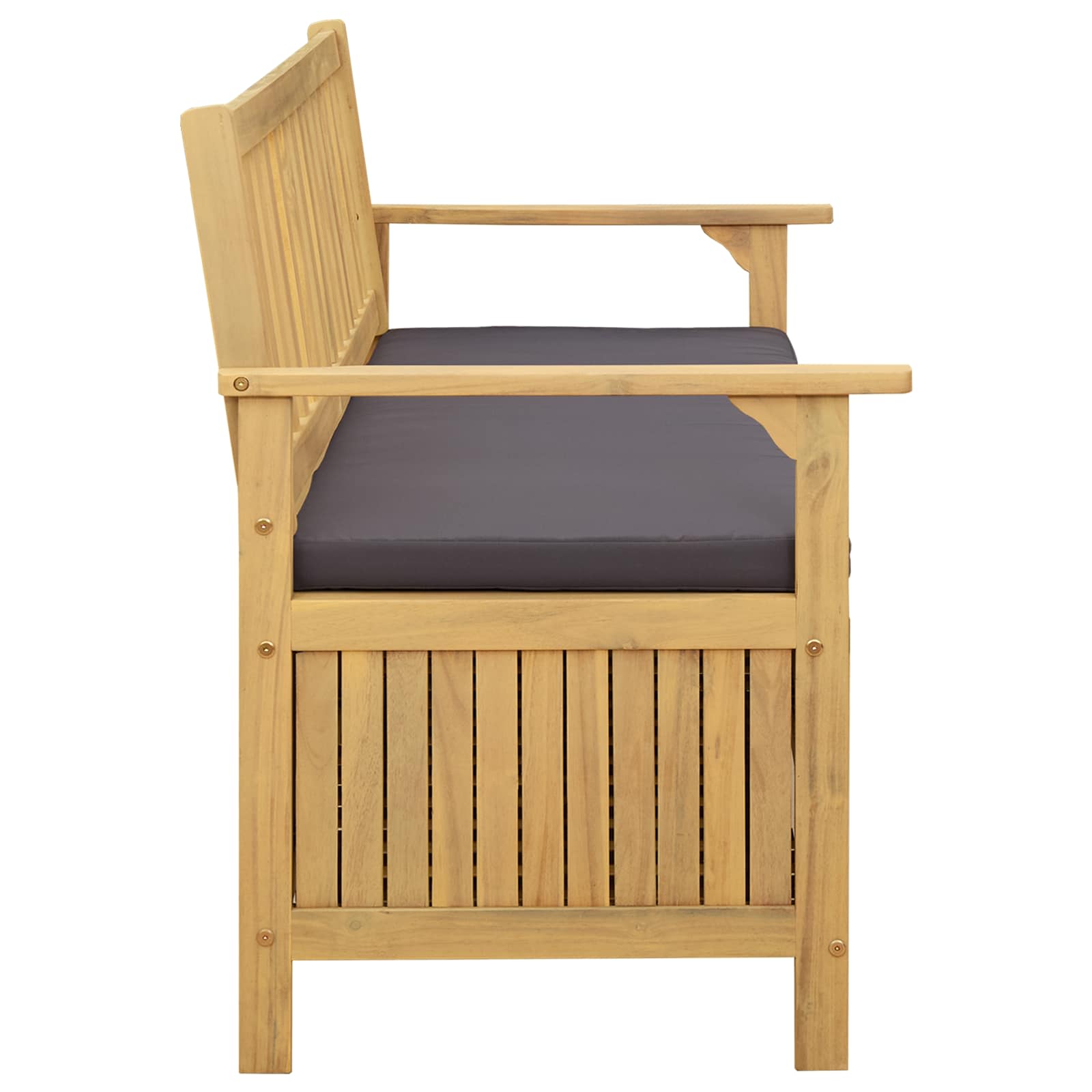 Storage Bench with Cushion with Storage 120 x 63 x 84 cm