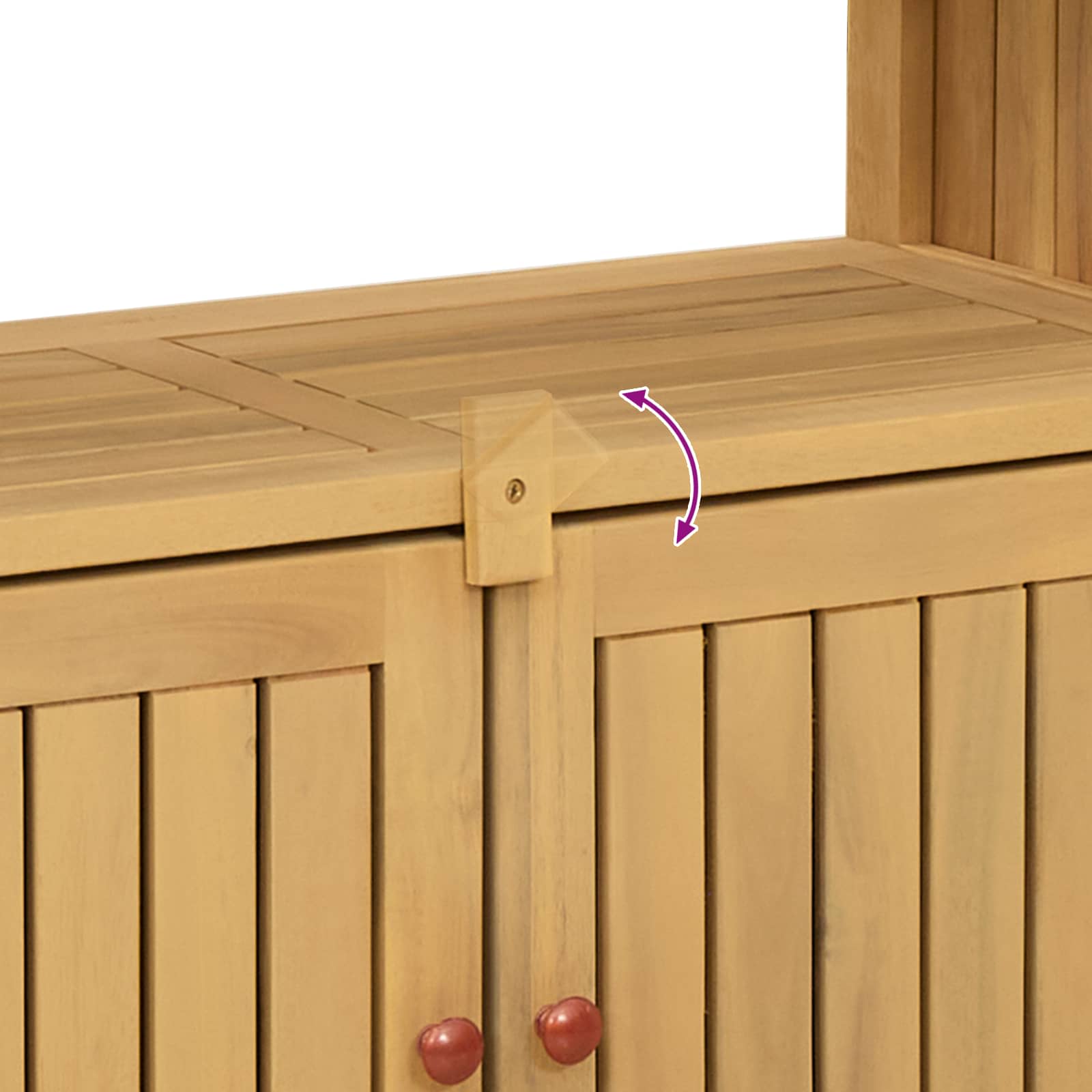 Garden Console Table Light acacia 80 x 35 x 75 cm