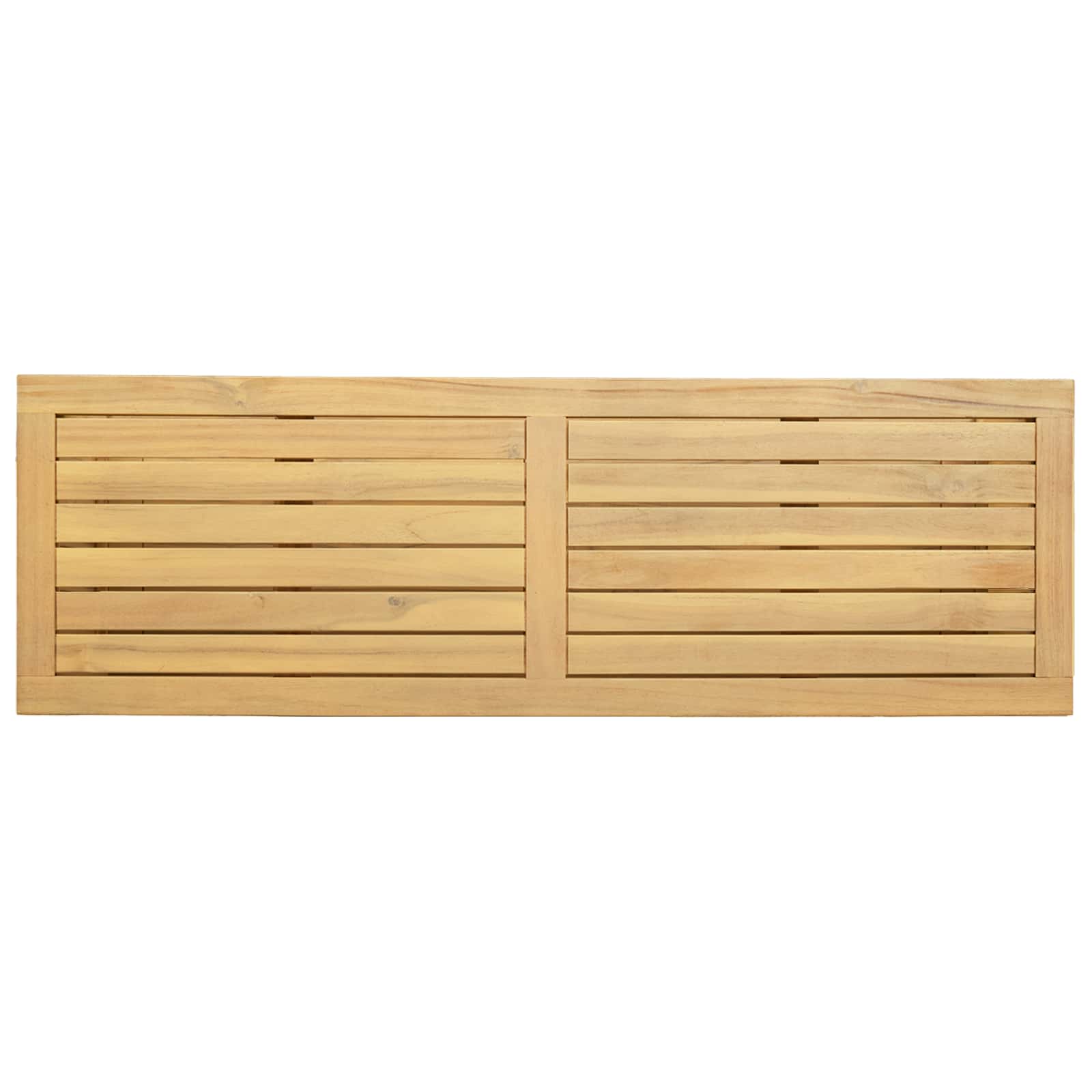 Garden Console Table with Storage Light acacia 110 x 35 x 75 cm