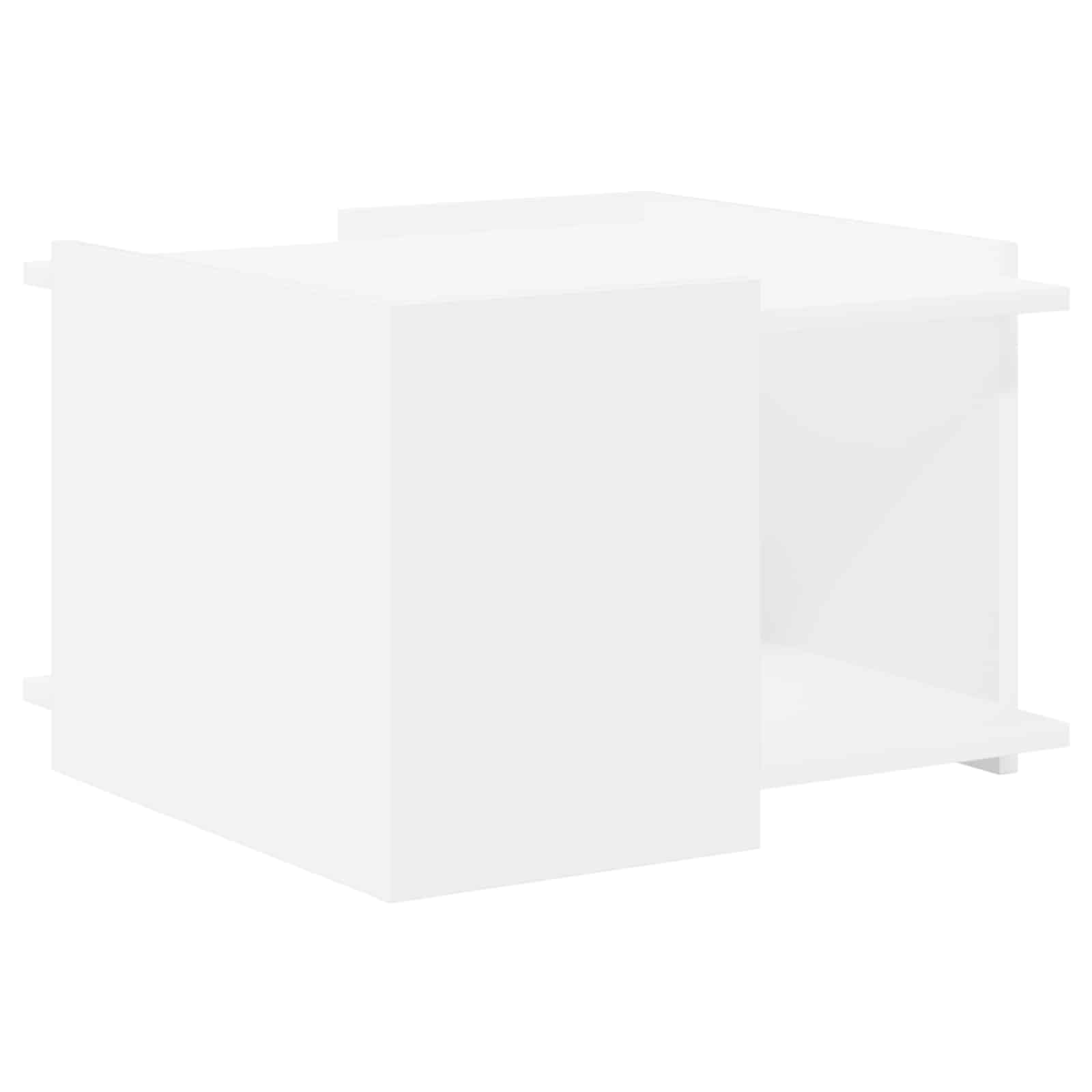 Coffee Table White 50.5 x 50 x 33 cm Engineered Wood