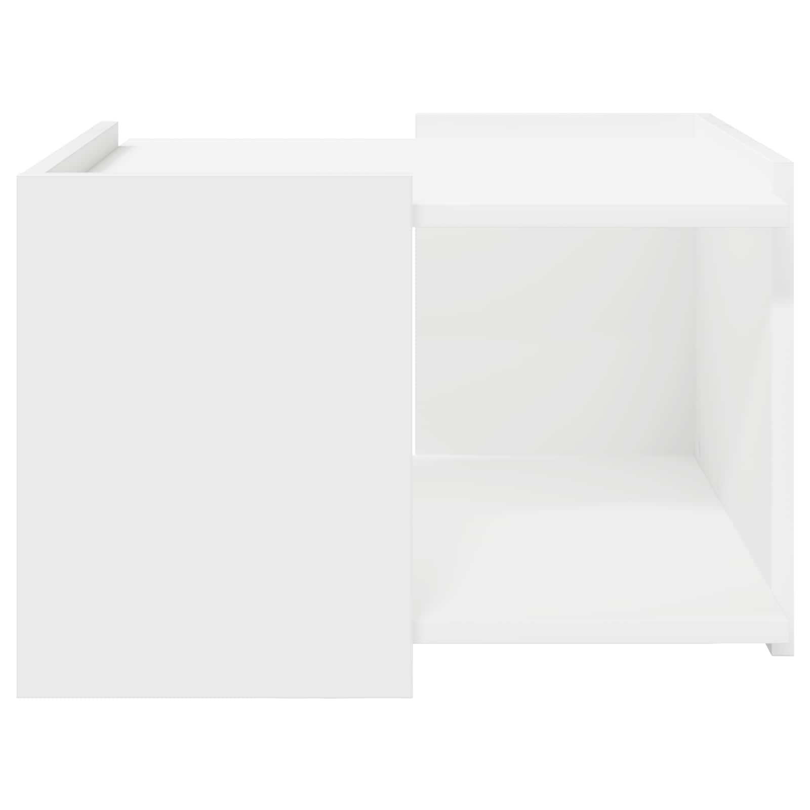 Coffee Table White 50.5 x 50 x 33 cm Engineered Wood