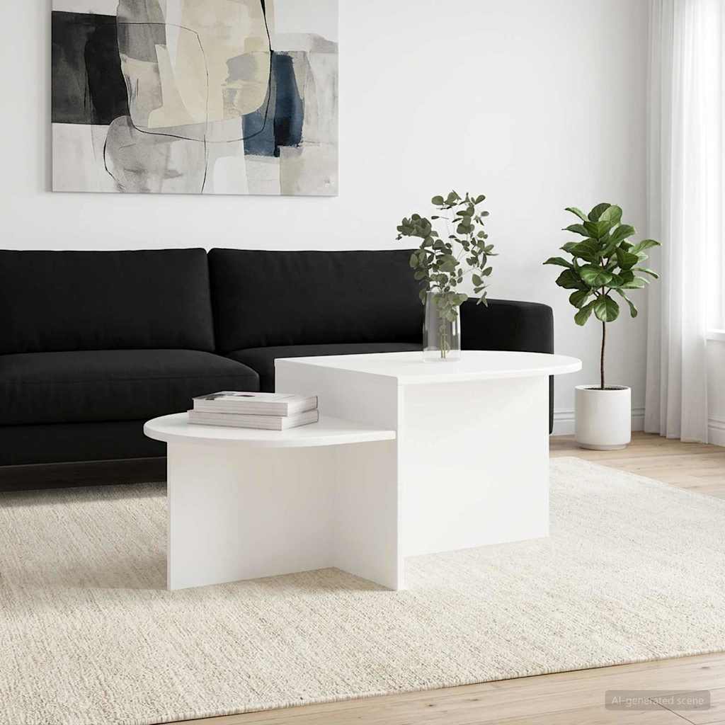 Coffee Table White 100 x 50 x 40 cm Engineered Wood