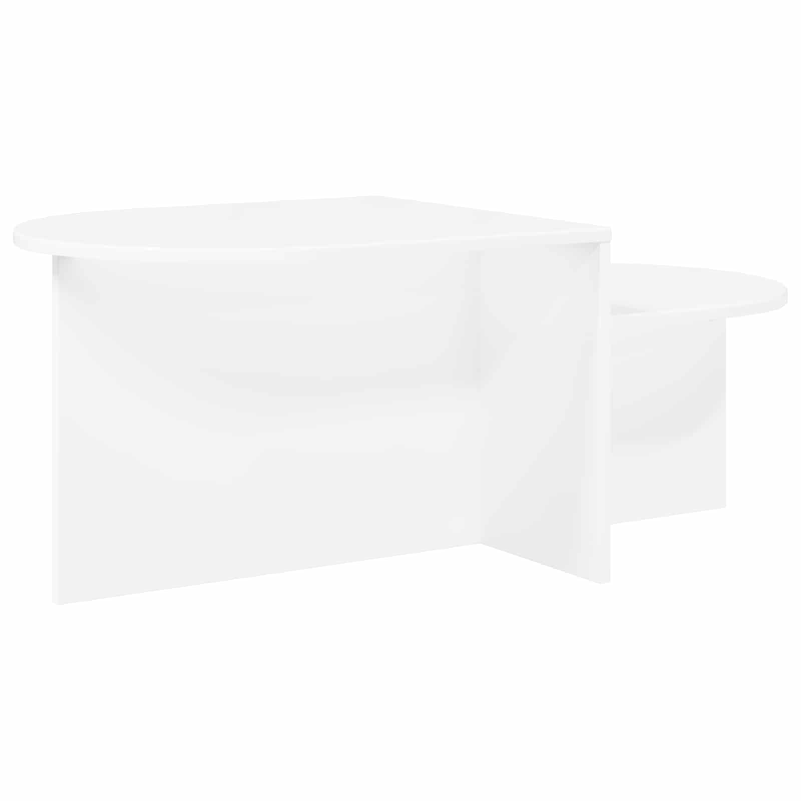 Coffee Table White 100 x 50 x 40 cm Engineered Wood