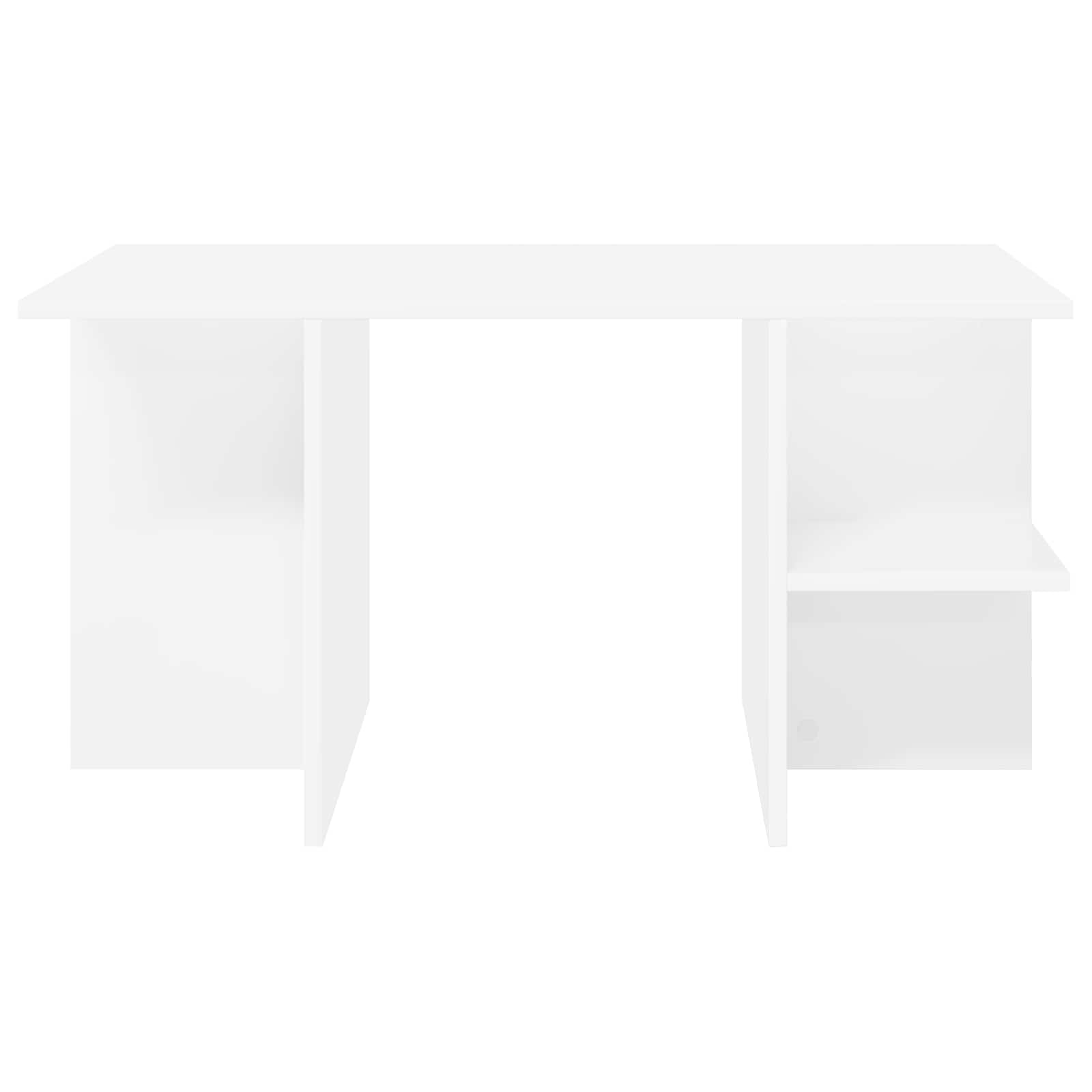 Coffee Table White 87 x 50 x 45 cm Engineered Wood