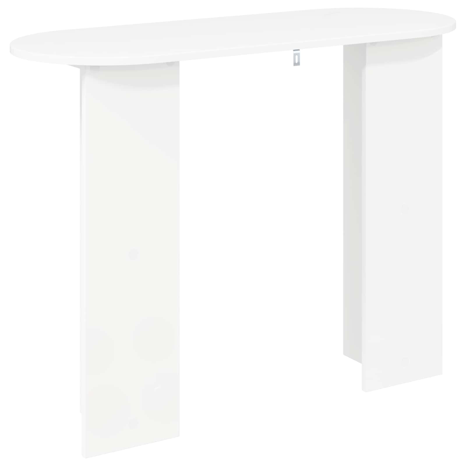 Console Table White 100 x 39.5 x 75 cm Engineered Wood