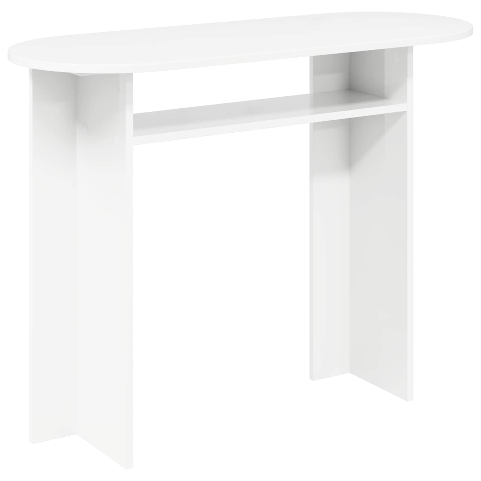 Console Table White 100 x 39.5 x 75 cm Engineered Wood