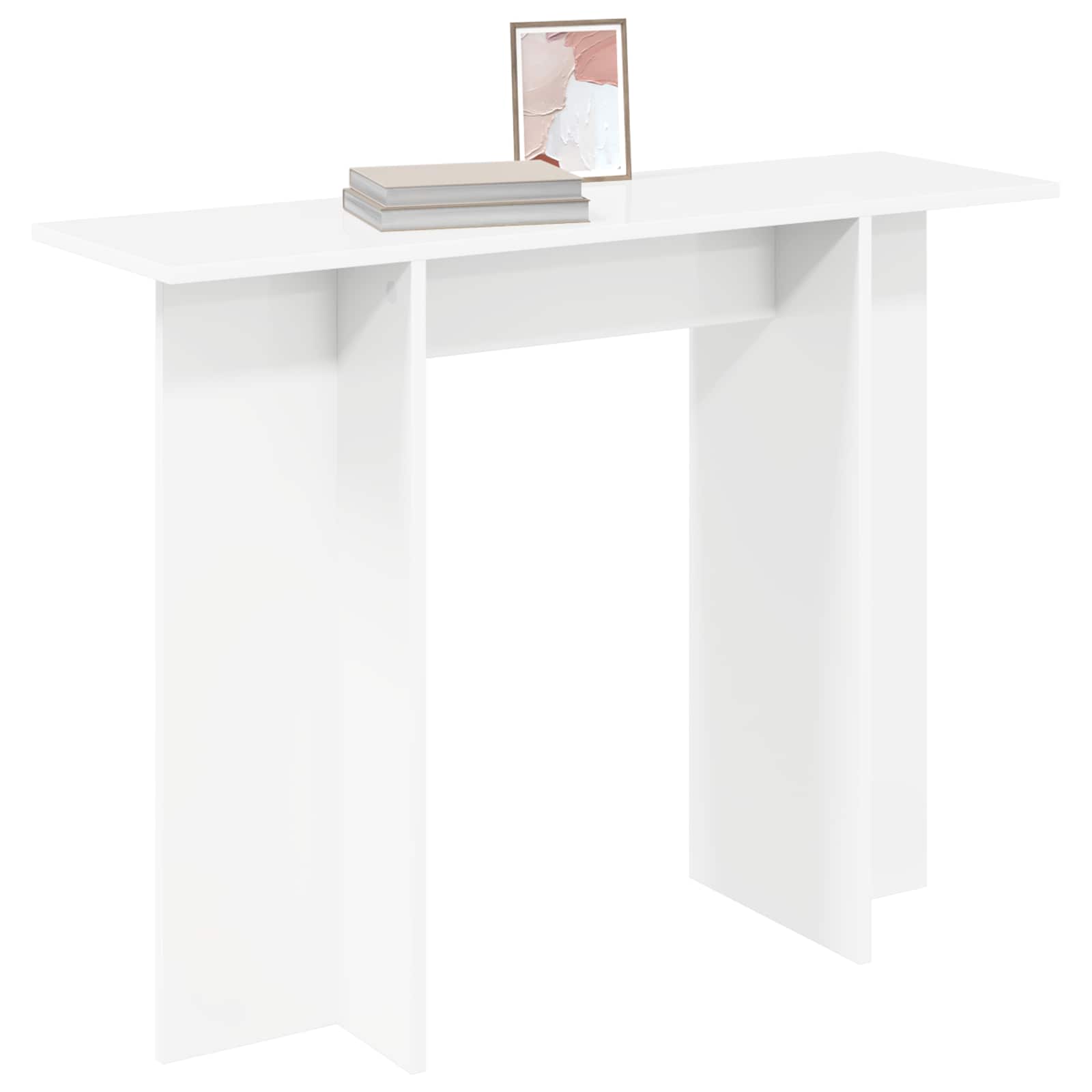 Console Table White 100 x 30 x 75 cm Engineered Wood