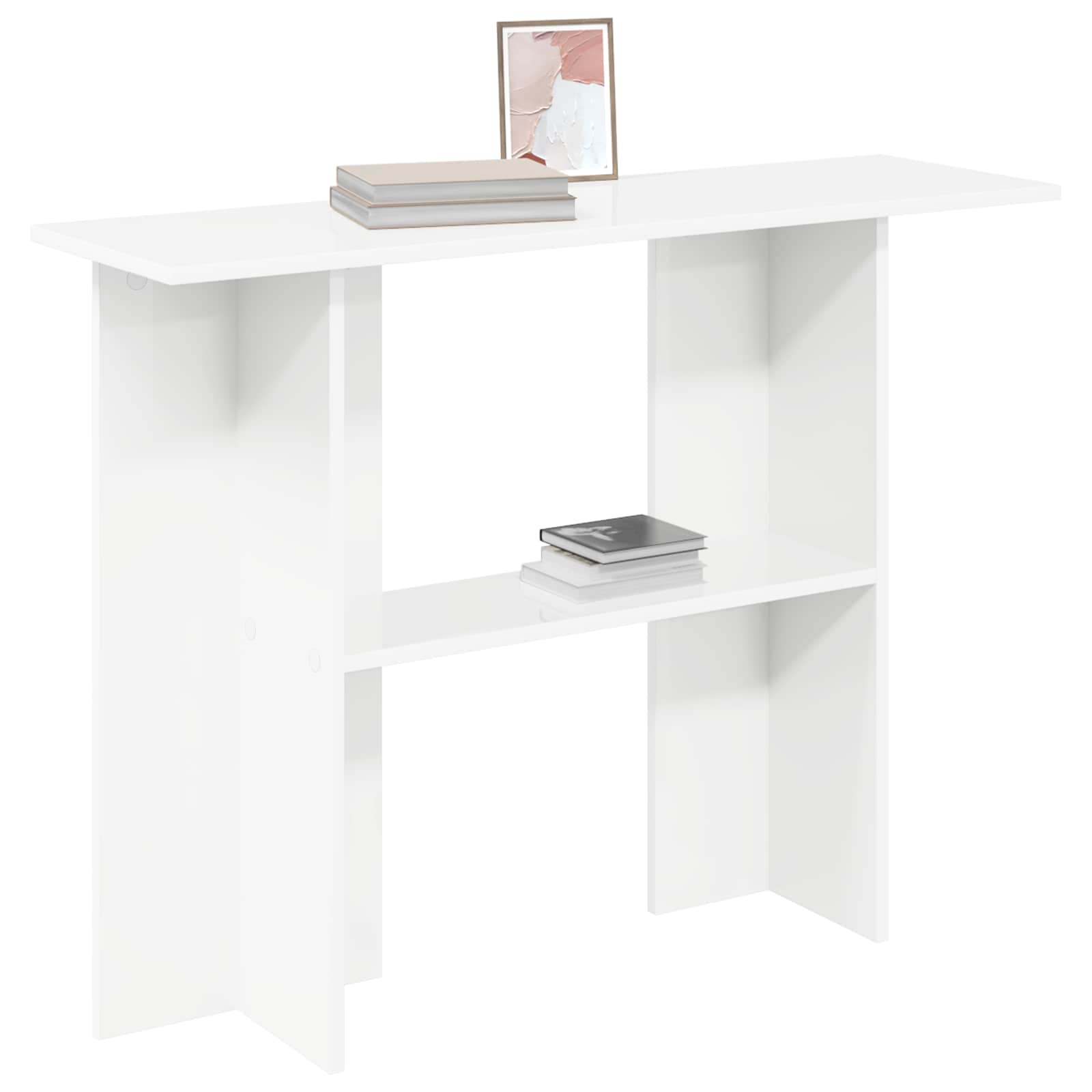 Console Table White 100 x 30 x 75 cm Engineered Wood