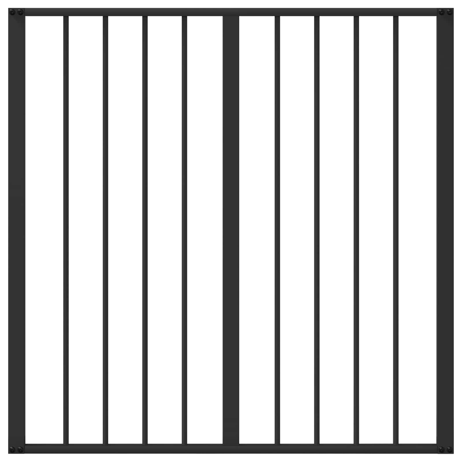 Dog Gate 2 pcs Black 80 x 80 cm Galvanised Steel
