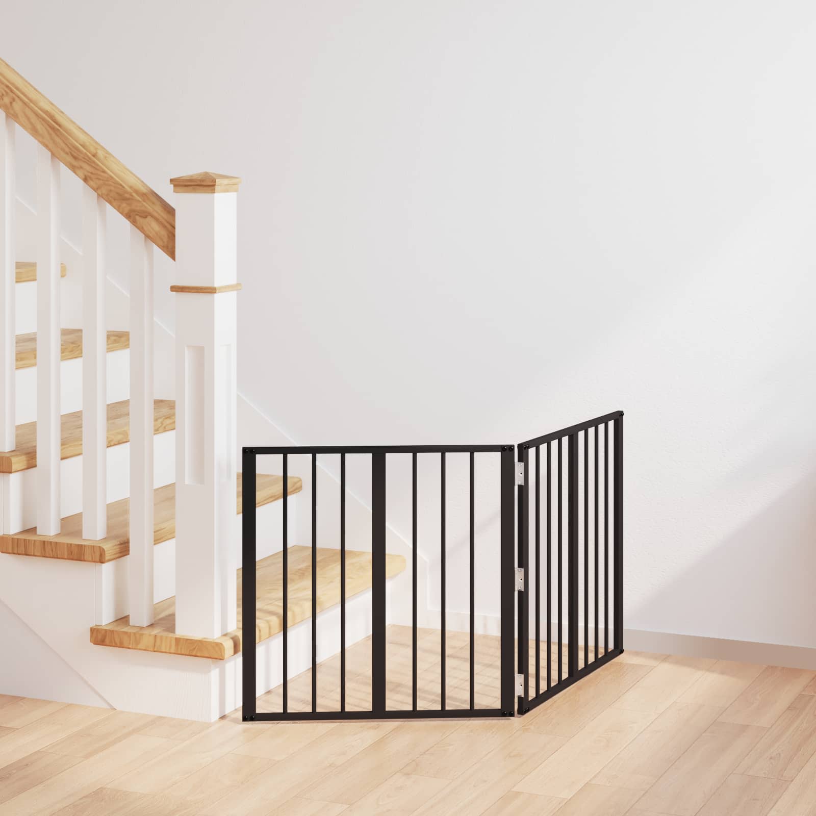 Dog Gate 2 pcs Black 60 x 60 cm Galvanised Steel