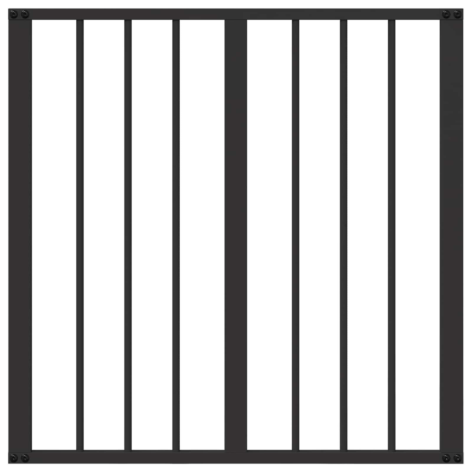 Dog Gate 2 pcs Black 60 x 60 cm Galvanised Steel