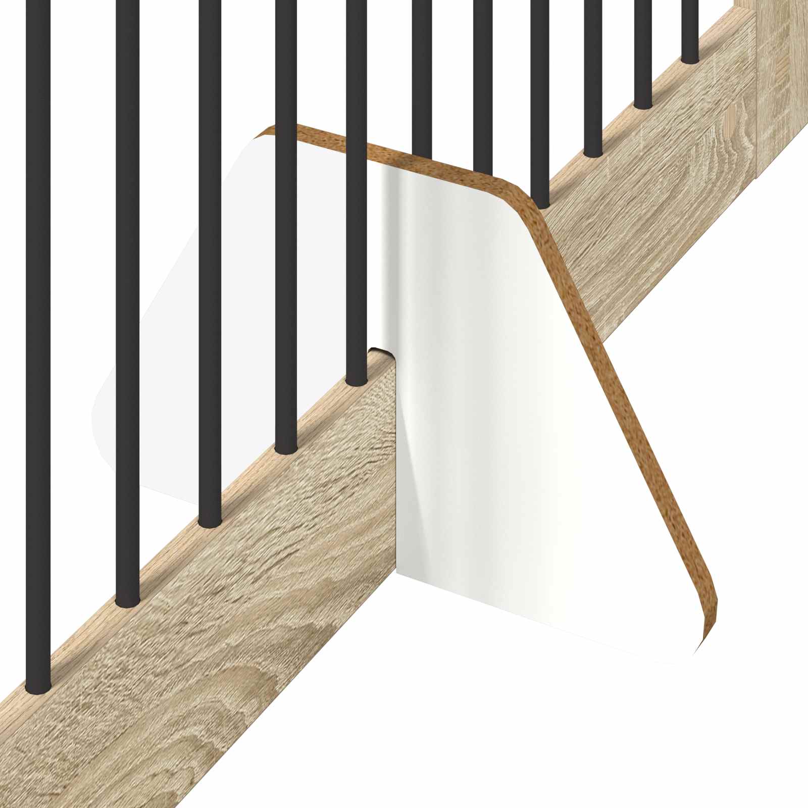 Foldable Dog Gate with Stands 2 pcs Sonoma Oak 200.5 cm