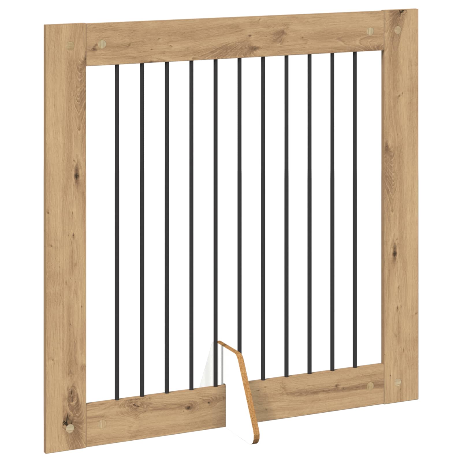 Foldable Dog Gate with Stands 4 pcs Artisan Oak 401 cm