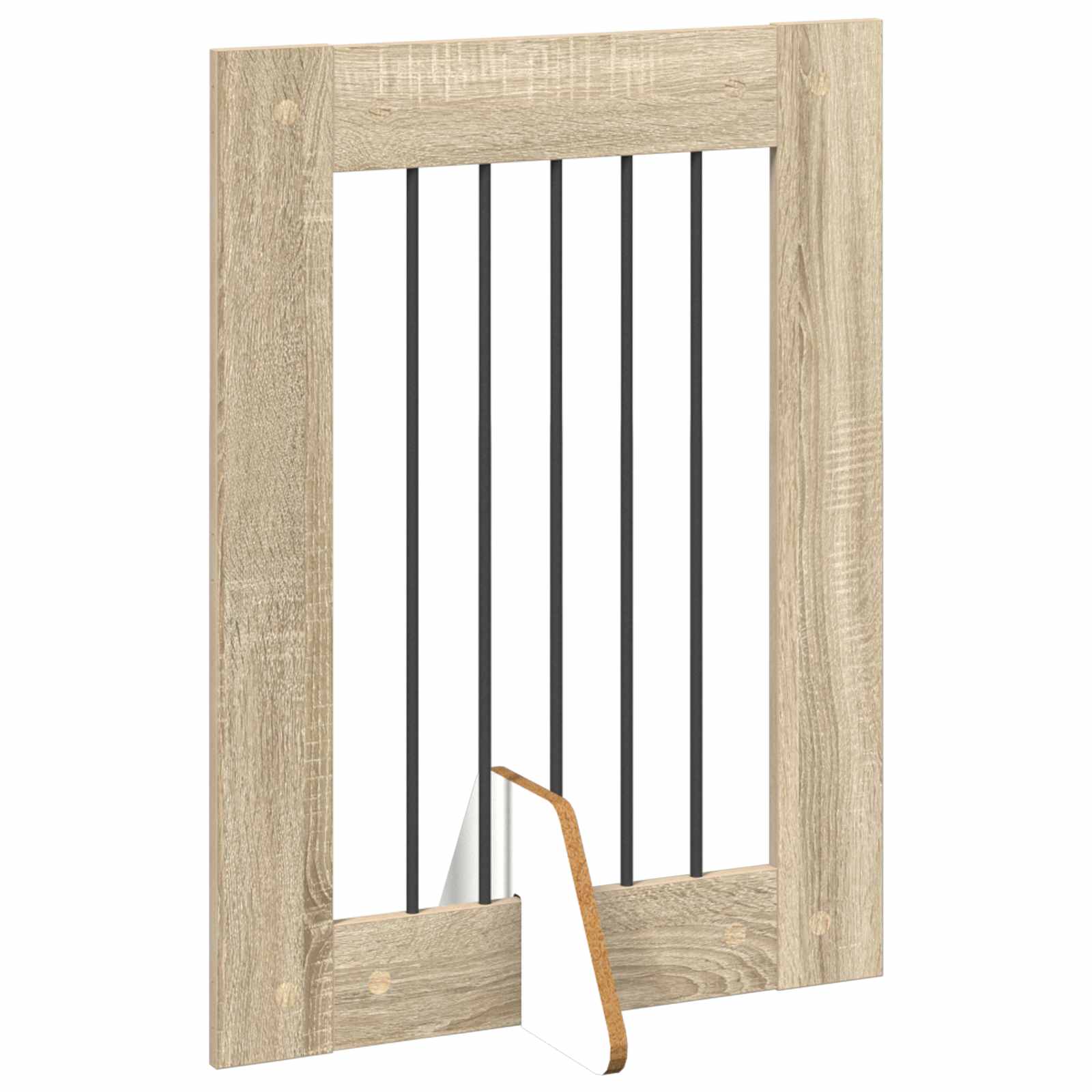 Foldable Dog Gate with Stands 2 pcs Sonoma Oak 120,5 cm