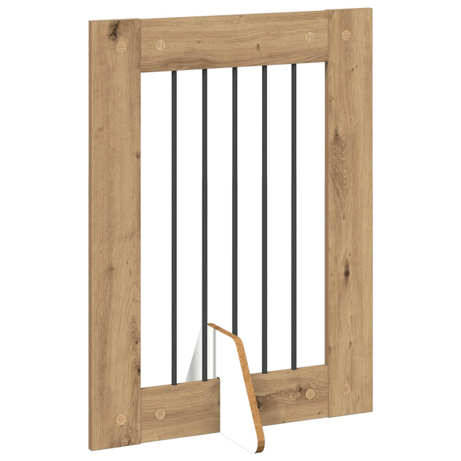 Foldable Dog Gate with Stands 6 pcs Artisan Oak 362 cm