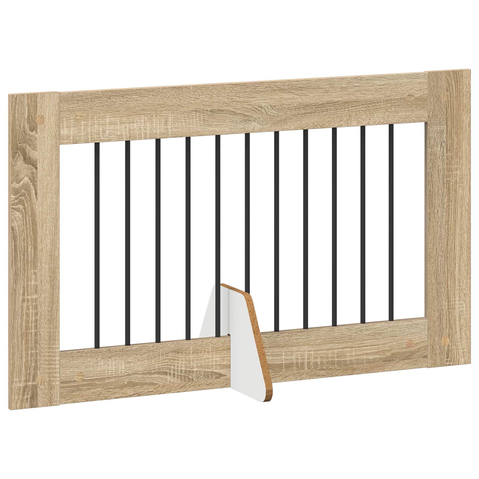 Foldable Dog Gate with Stands 2 pcs Sonoma Oak 200.5 cm