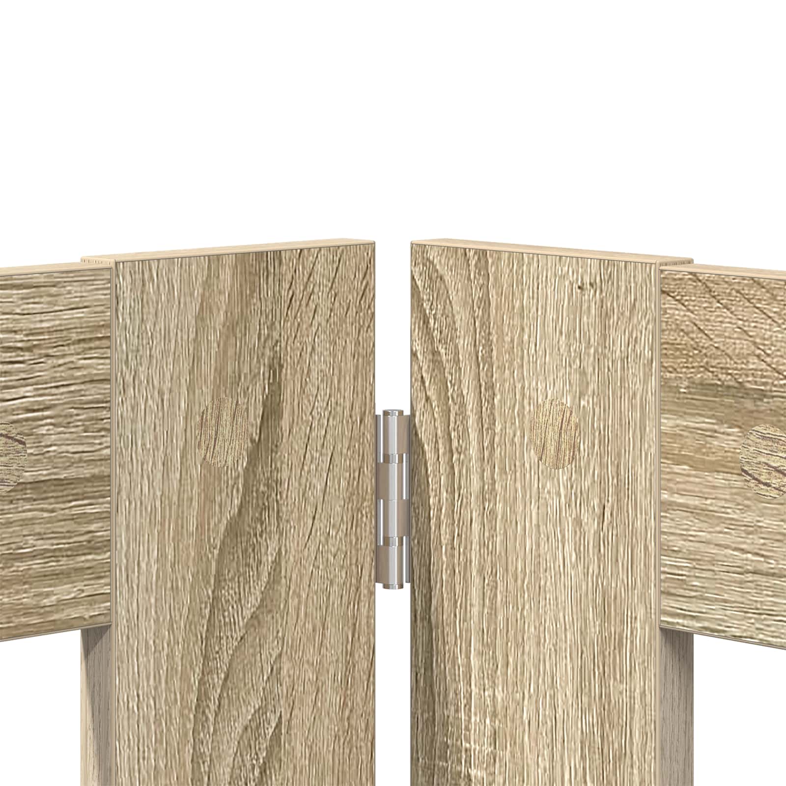 Foldable Dog Gate with Stands 6 pcs Sonoma Oak 602 cm