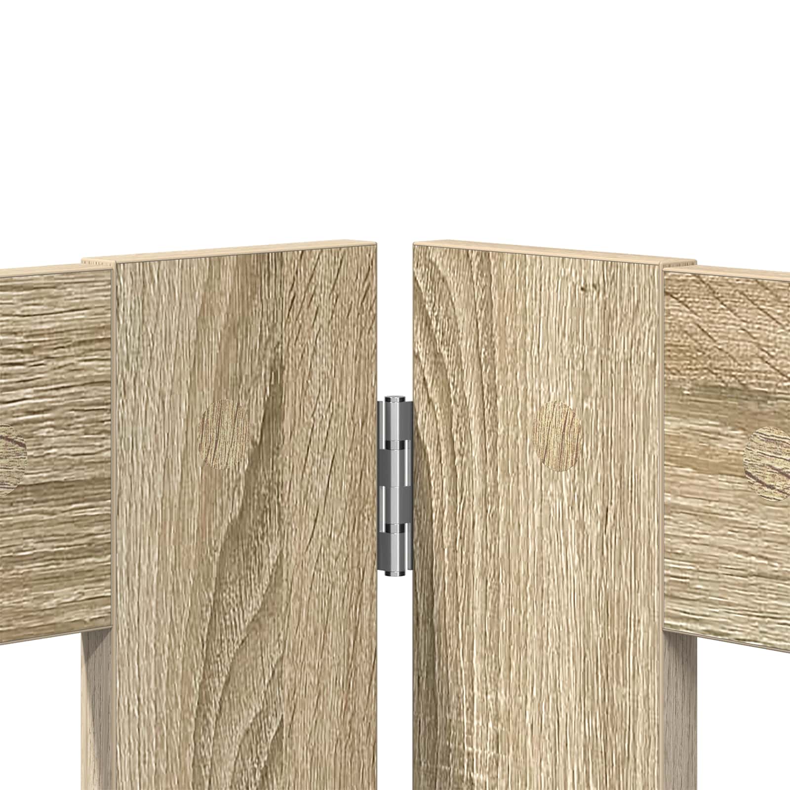 Foldable Dog Gate with Stands 2 pcs Sonoma Oak 160.5 cm