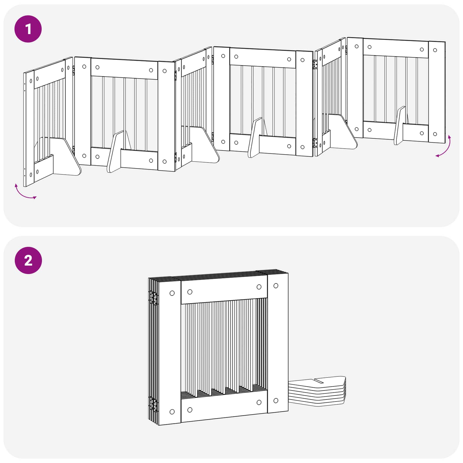 Foldable Dog Gate with Stands 6 pcs Sonoma Oak 362 cm