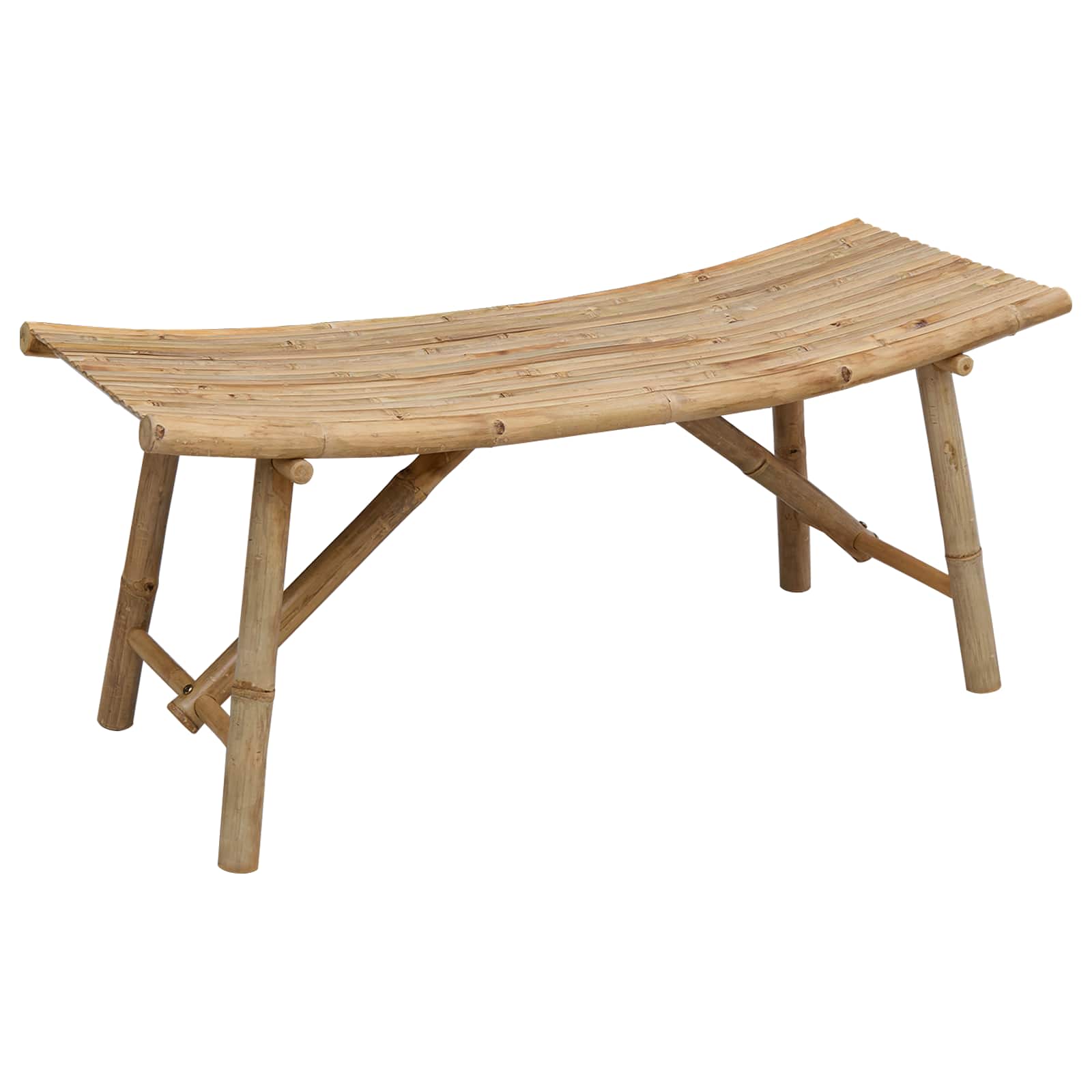Garden Bench Natural 110 x 45 x 50 cm Bamboo