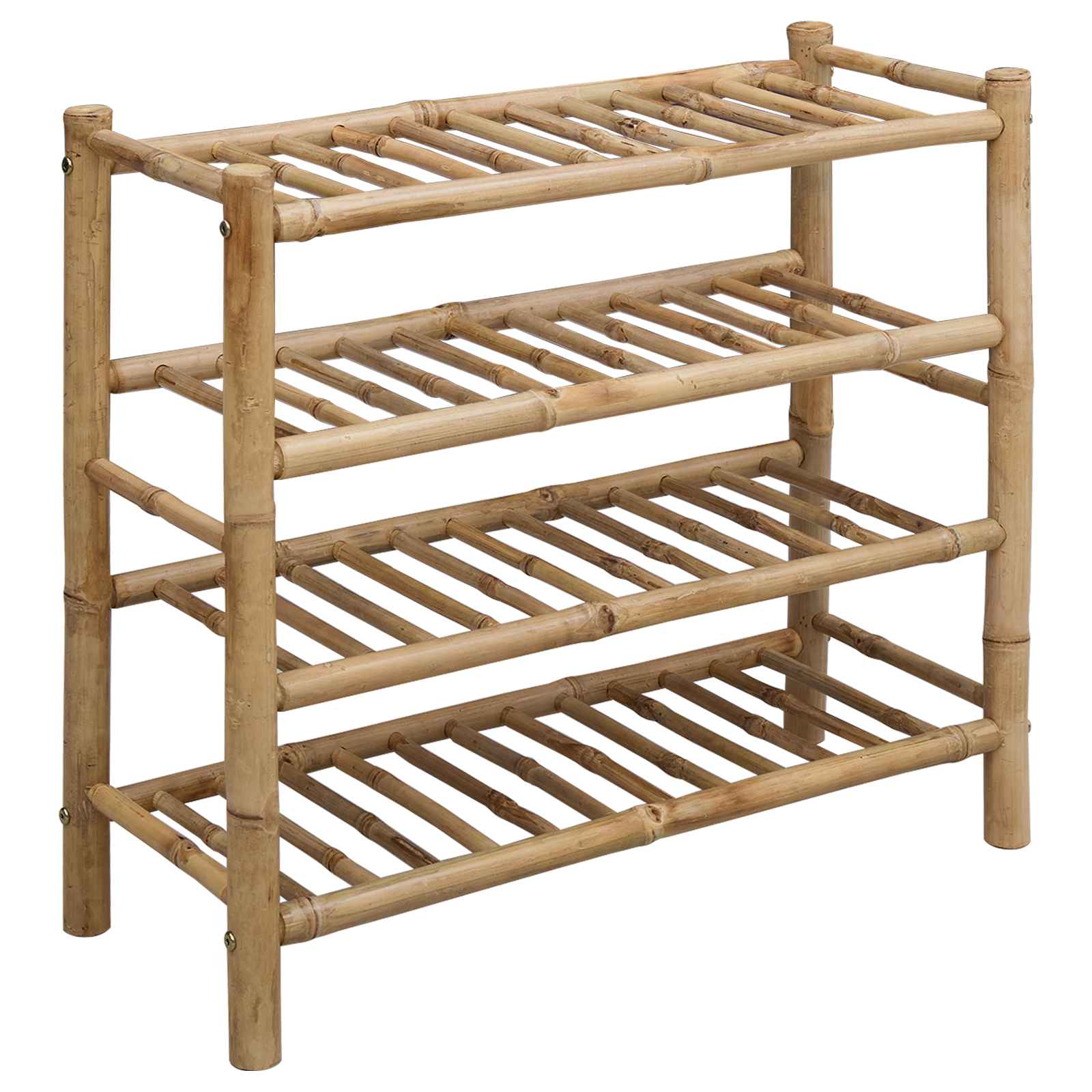 Shoe Rack with Shelf Natural 68 x 28 x 63 cm Bamboo