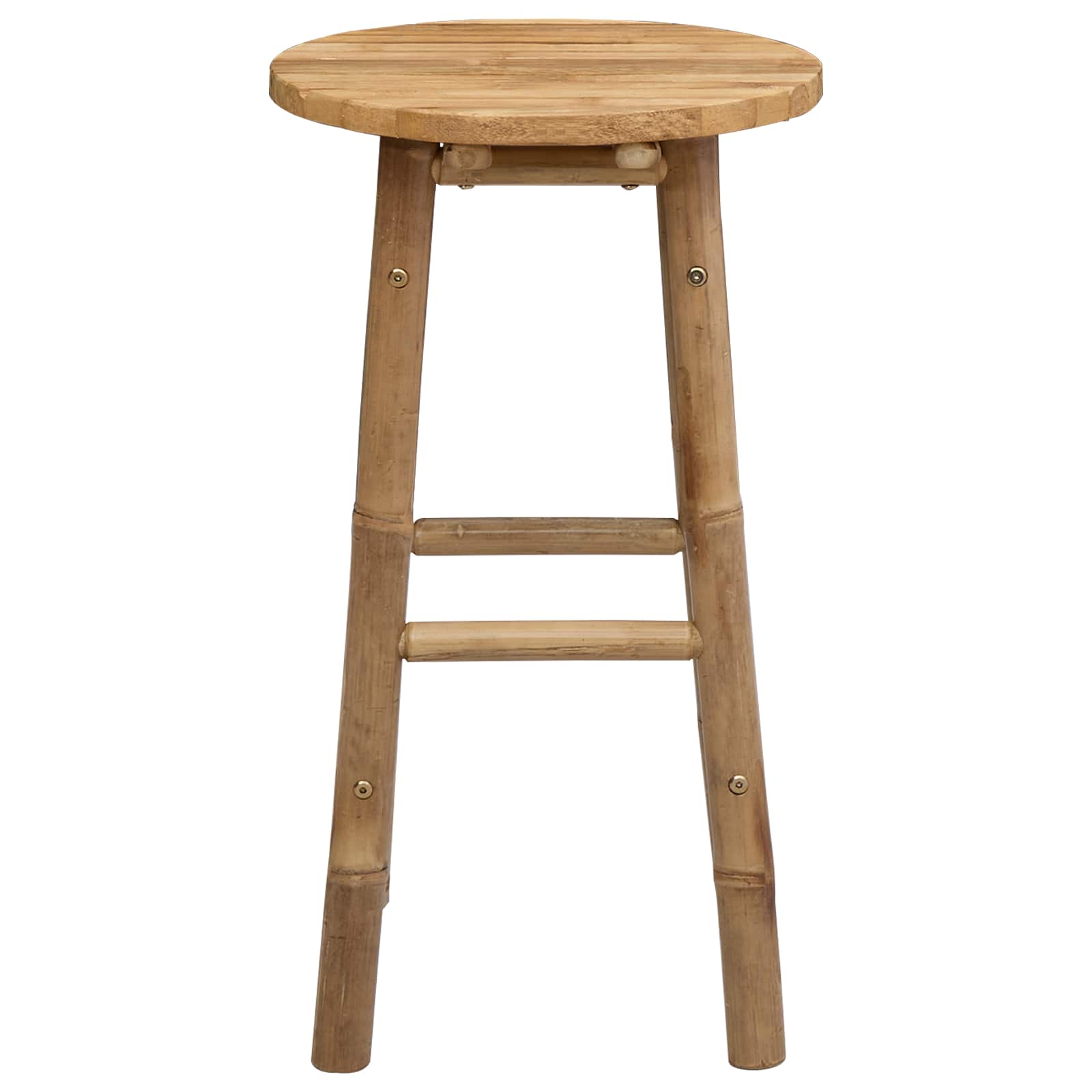 Garden Stool Natural Ø 38 x 68 cm Bamboo